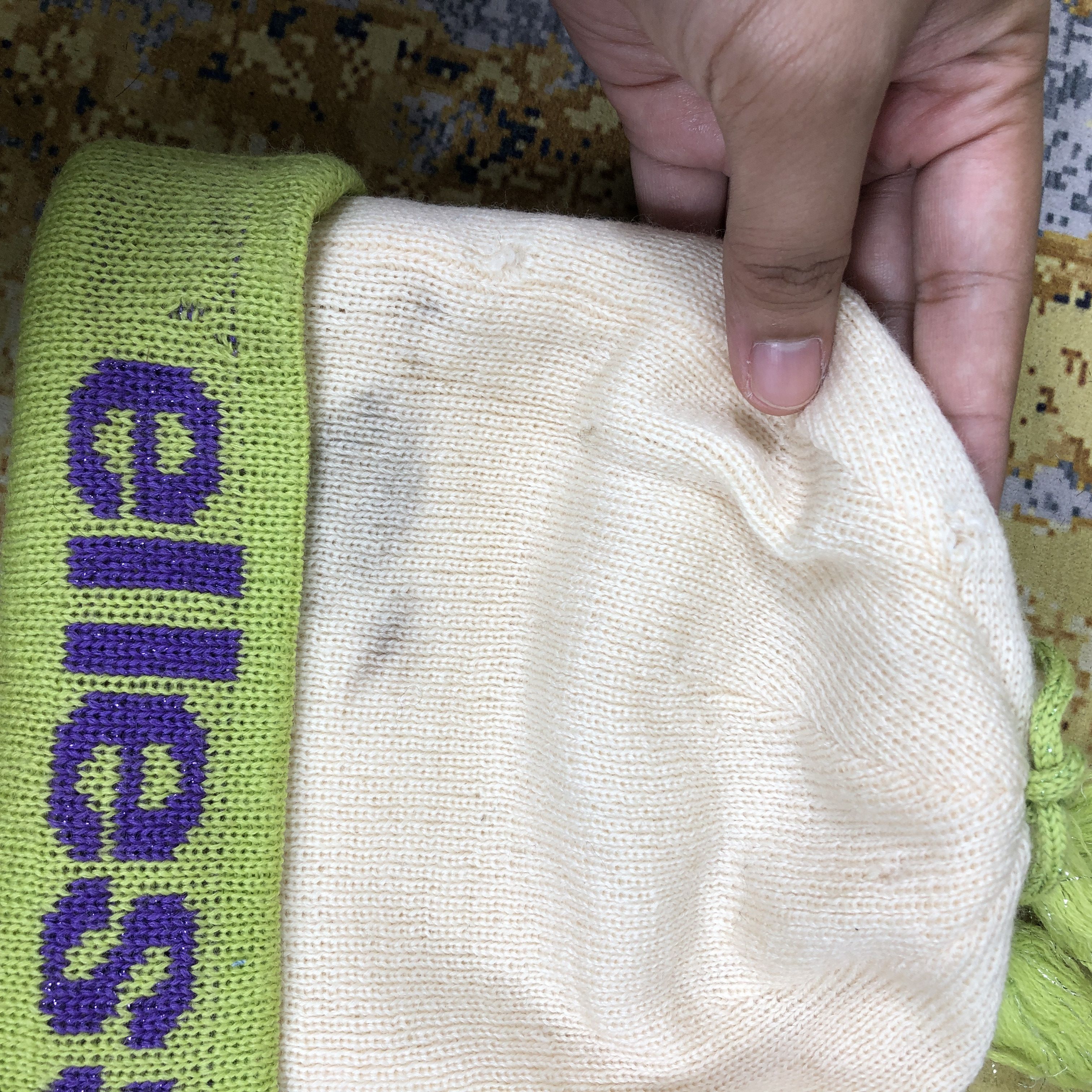 Ellesse × Vintage Vintage Ellesse Spellout Beanie Hat B2010 Size ONE SIZE - 6 Thumbnail