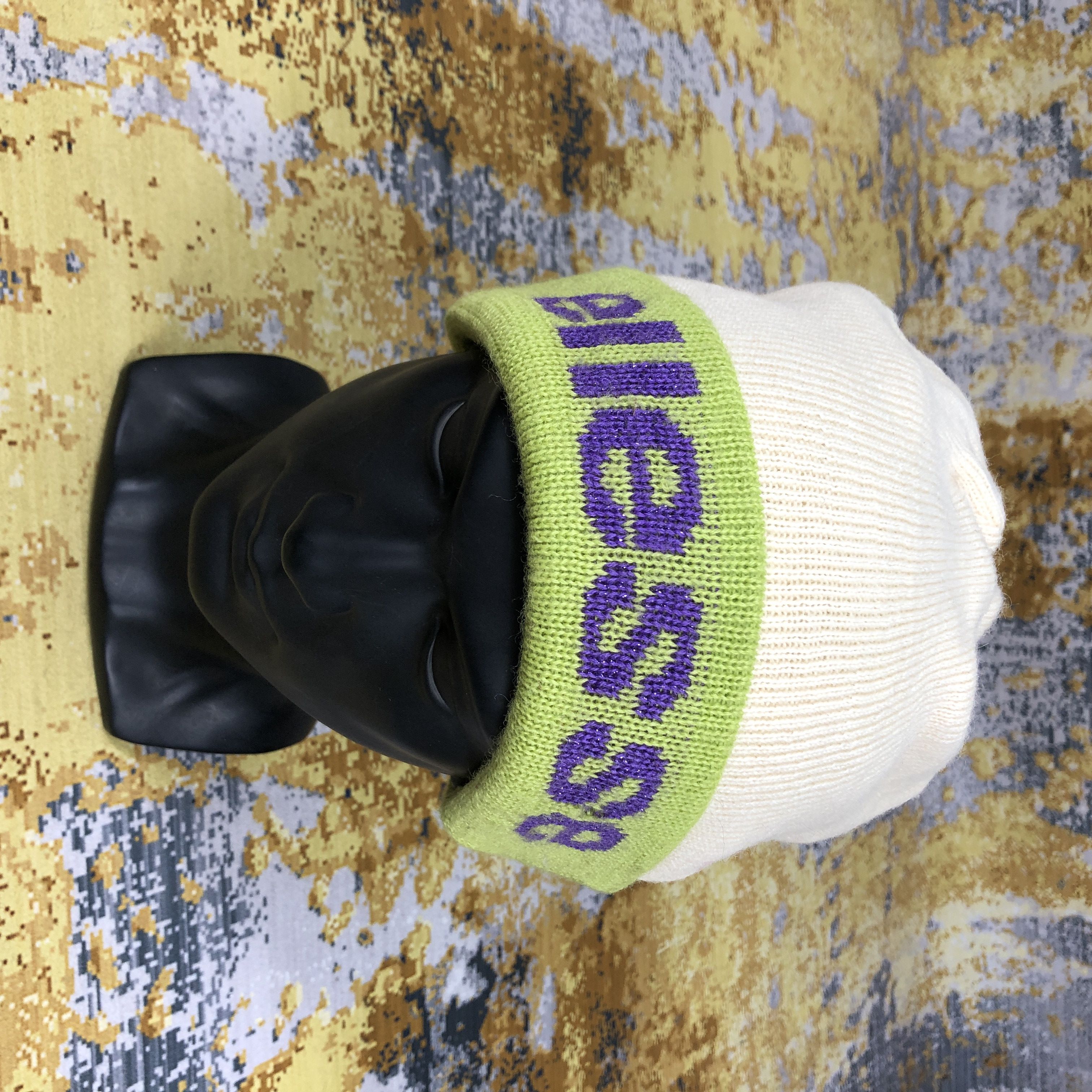 Ellesse × Vintage Vintage Ellesse Spellout Beanie Hat B2010 Size ONE SIZE - 1 Thumbnail