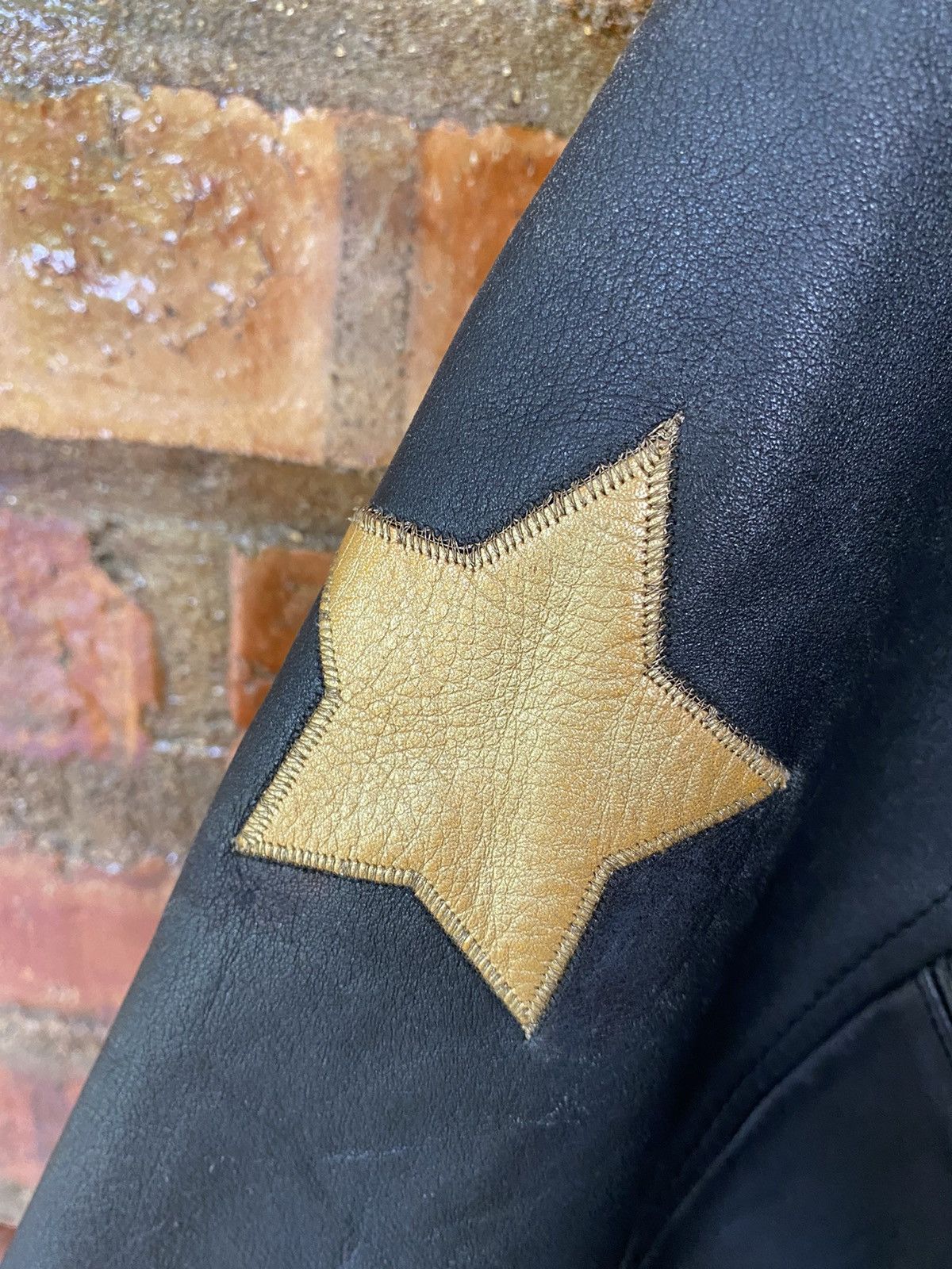 Japanese Brand 1990s VIVAYOU japan STAR Leather jacket Size US S / EU 44-46 / 1 - 8 Thumbnail