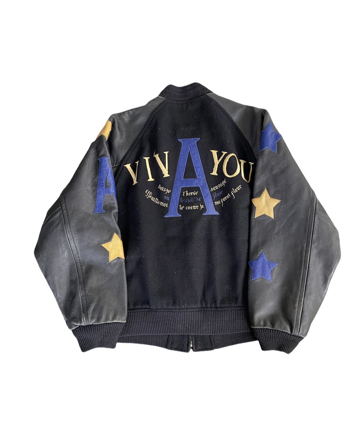 Japanese Brand 1990s VIVAYOU japan STAR Leather jacket Size US S / EU 44-46 / 1 - 1 Thumbnail