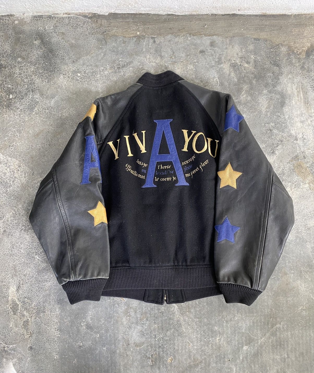 Japanese Brand 1990s VIVAYOU japan STAR Leather jacket Size US S / EU 44-46 / 1 - 2 Thumbnail