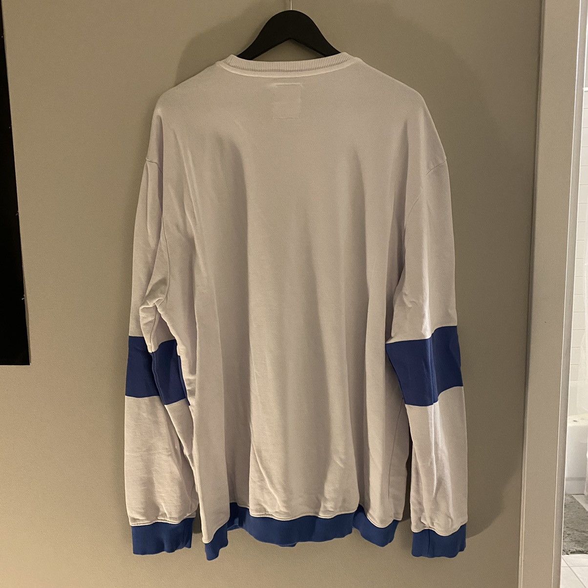 Martine Rose × Napapijri Napa By Martine Rose Blue and White Oversized Sweatshirt Size US XL / EU 56 / 4 - 2 Thumbnail