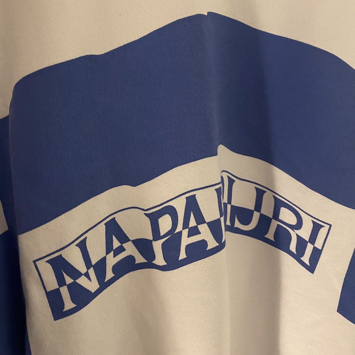 Martine Rose × Napapijri Napa By Martine Rose Blue and White Oversized Sweatshirt Size US XL / EU 56 / 4 - 4 Thumbnail