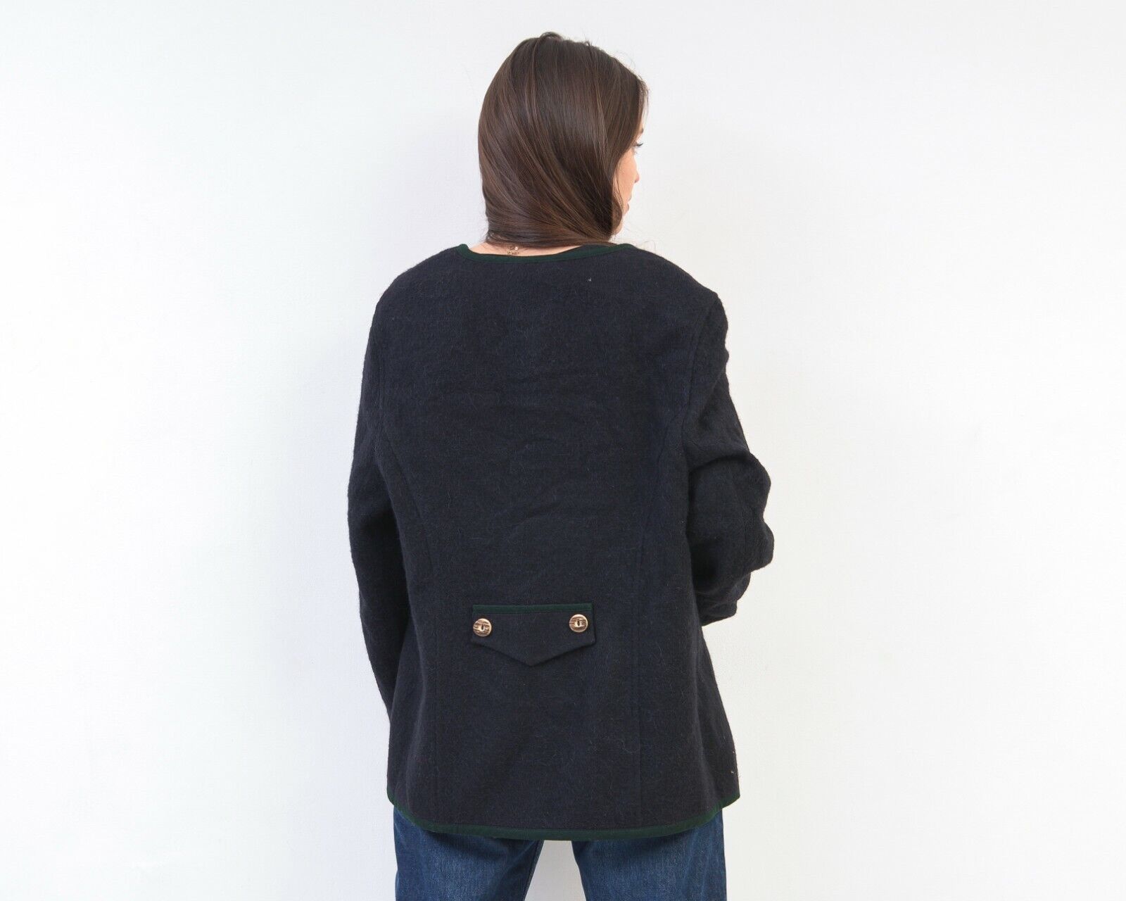 Perry Ellis Perry Alpaca wool Jacket Trachten Cardigan Blazer Sweater xl Size XL / US 12-14 / IT 48-50 - 4 Thumbnail