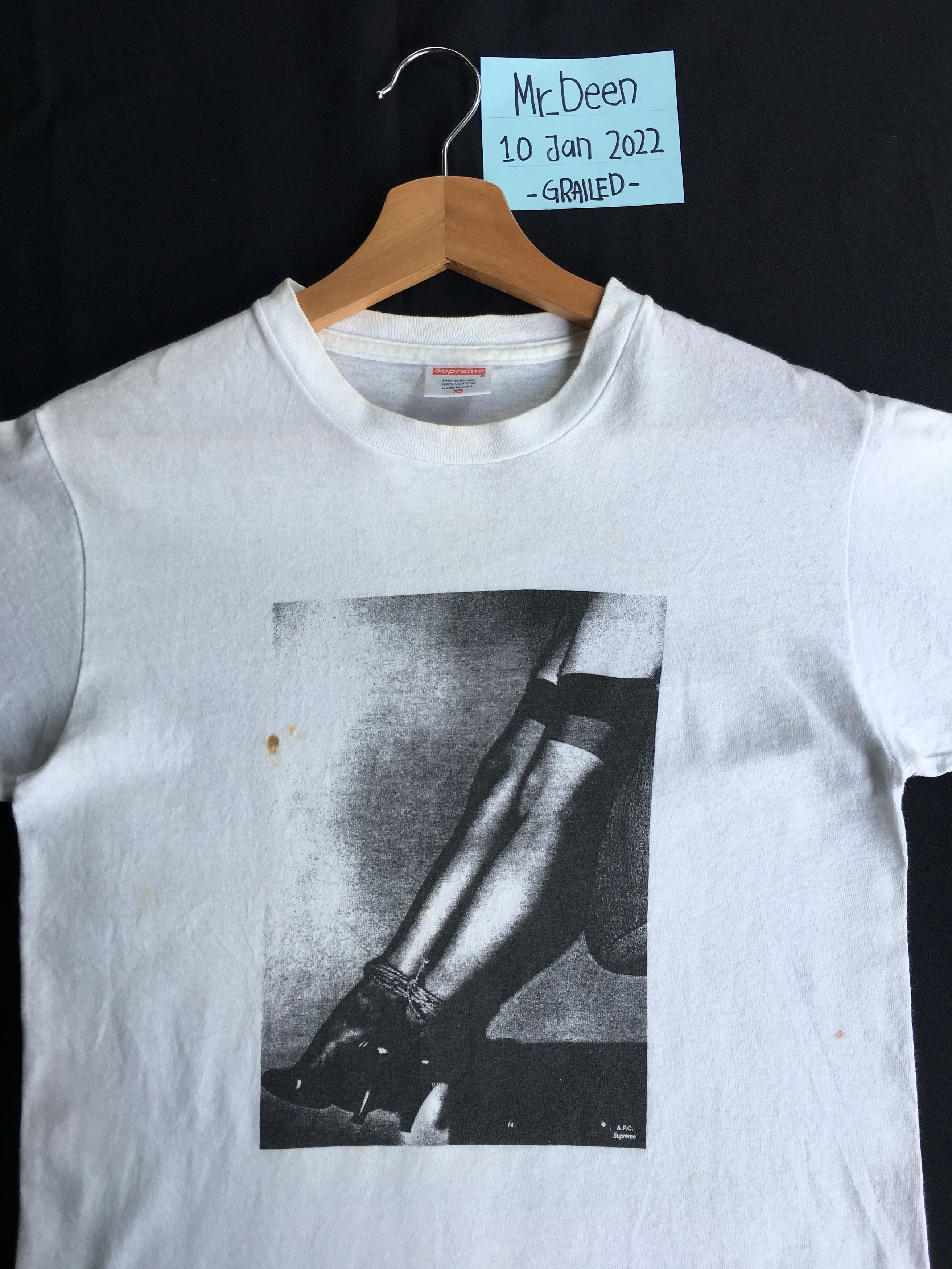 A.P.C. × Supreme Supreme x APC Bondage Tee XS RARE size Size US XS / EU 42 / 0 - 4 Thumbnail
