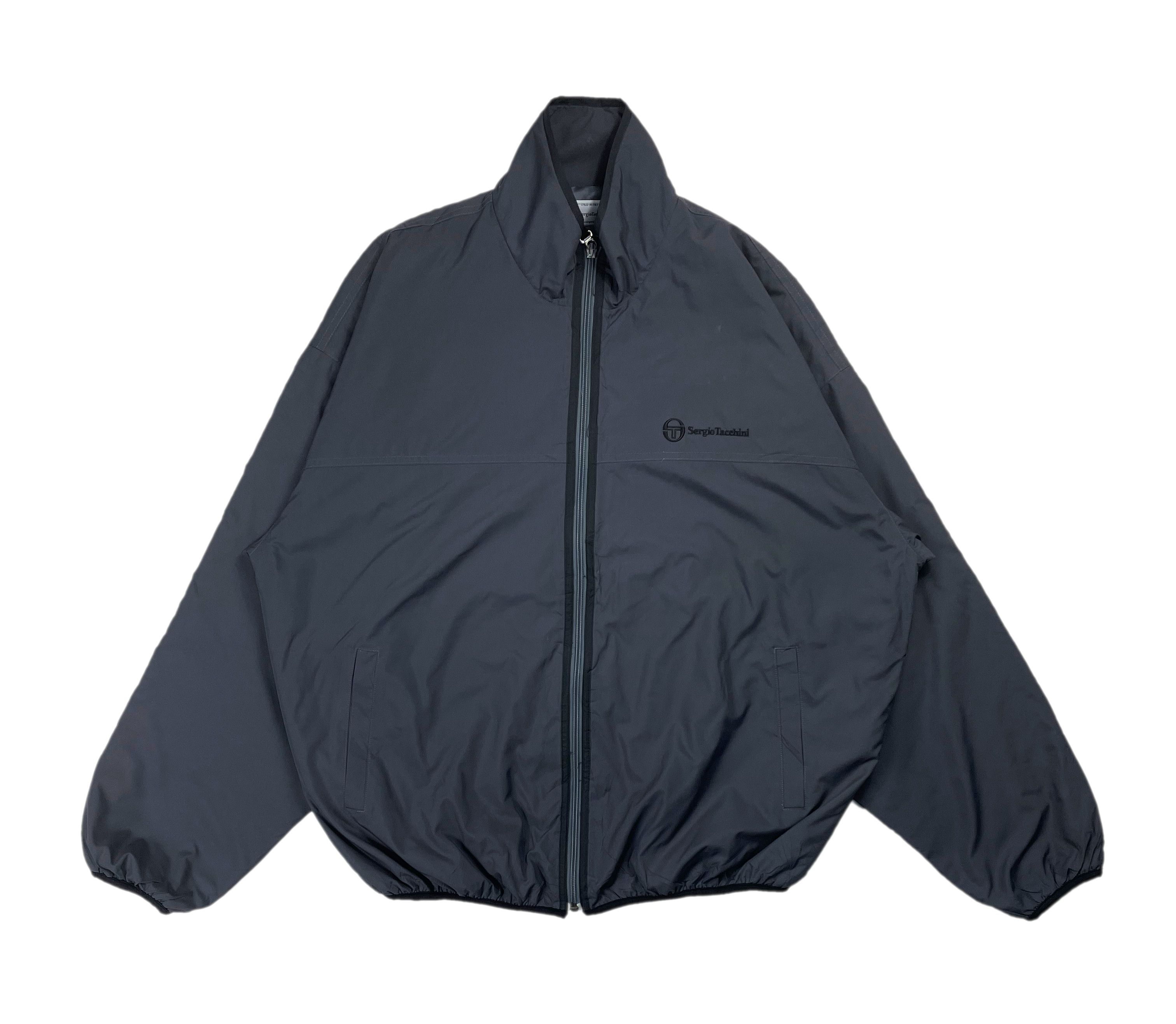 Sergio Tacchini Sergio Tacchini Down Bomber Gray Zipper Jacket | Grailed