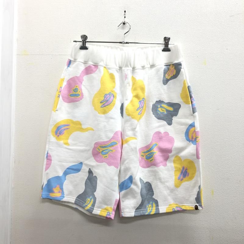 Bape Shorts Multicolor Monkey Design Pattern Half Pants | Grailed