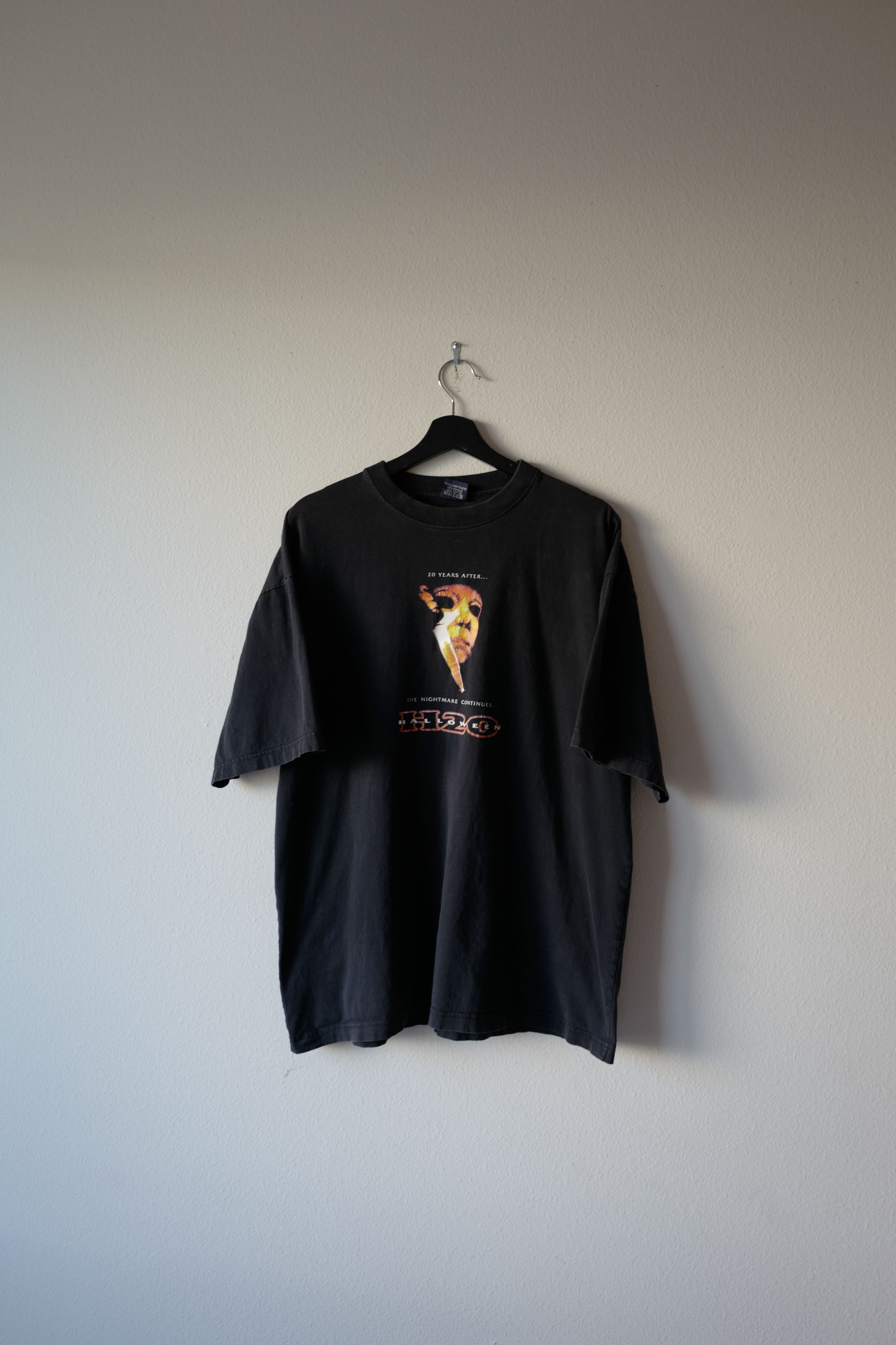 image of Vintage 90's Halloween - The Nightmare Continues Tee in Black, Men's (Size XL)