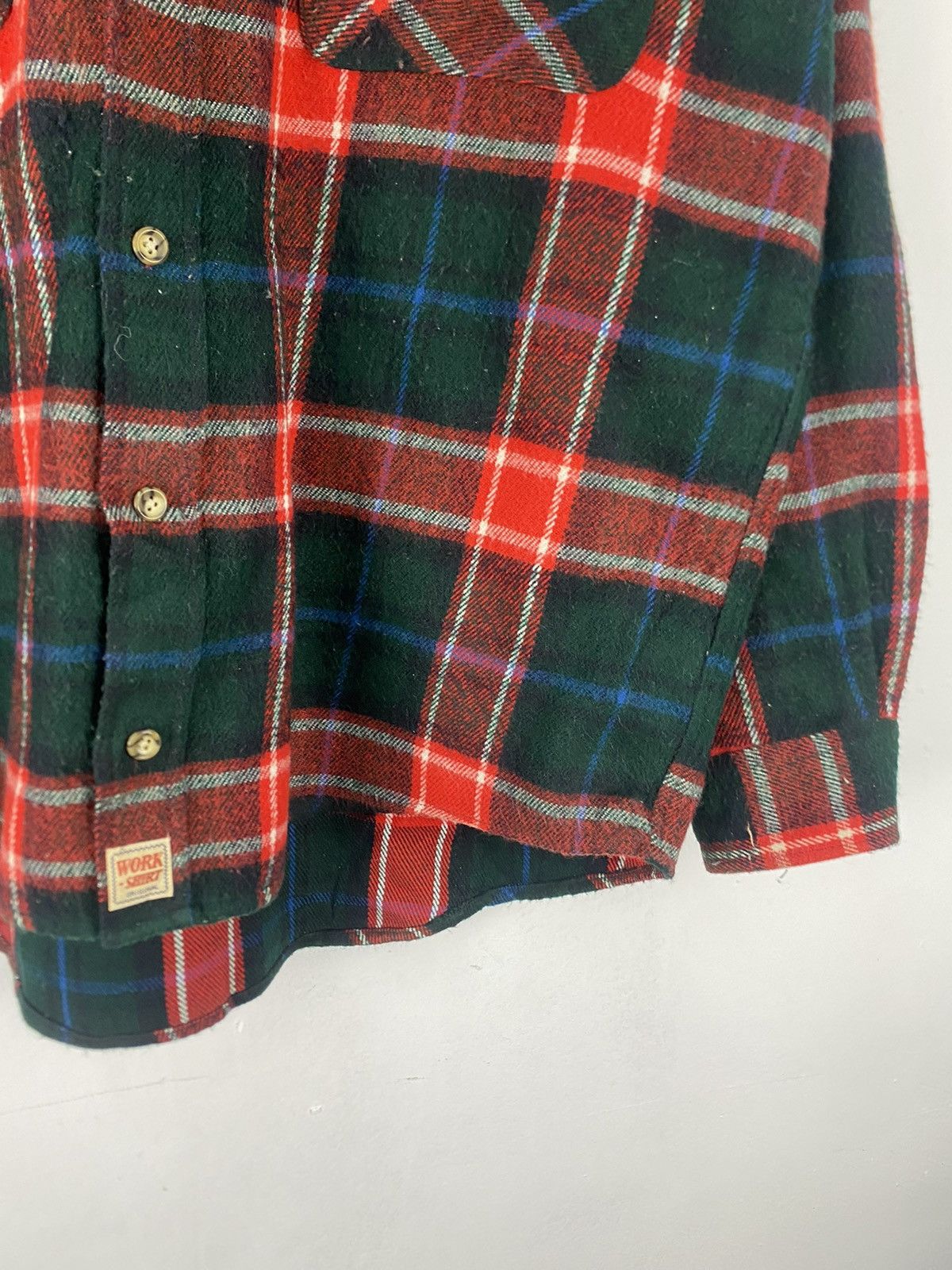 Flannel Vintage 90s Wool flannels Plaid Tartan Red Checkered Size US M / EU 48-50 / 2 - 6 Thumbnail