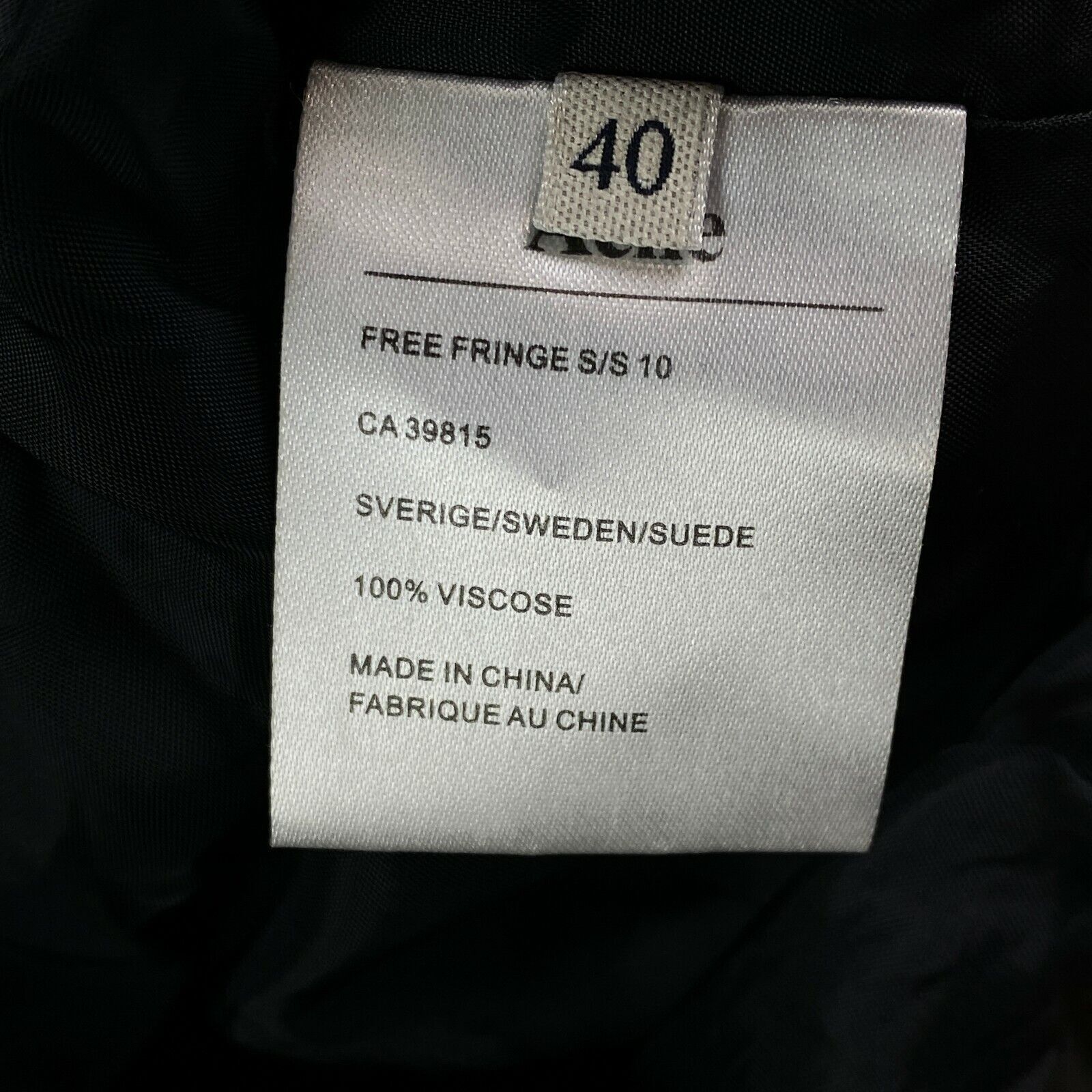 Acne Studios Womens Top T Shirt Acne Size 40 Size M / US 6-8 / IT 42-44 - 5 Thumbnail