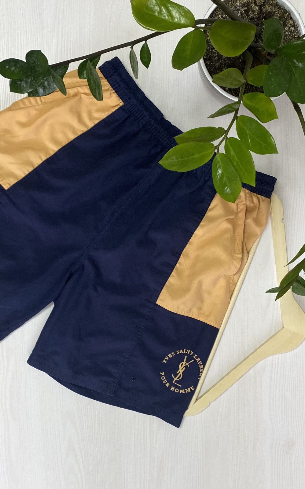 Vintage × Yves Saint Laurent Vintage 90s Yves Saint Laurent swim shorts size M Size US 32 / EU 48 - 2 Thumbnail
