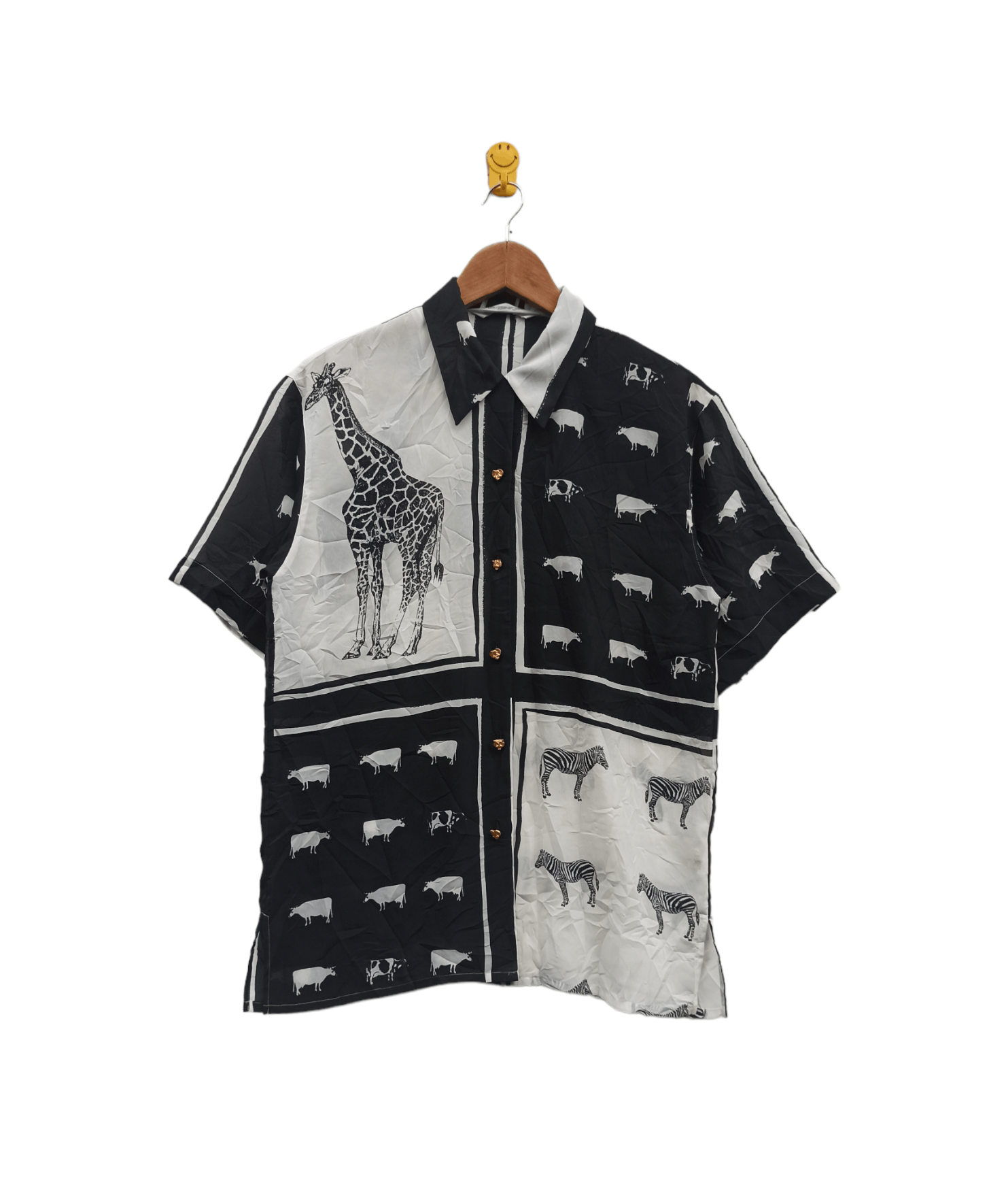 Vintage Tokyo Blouse Couture Black and White Shirt