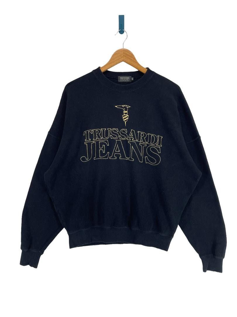 Vintage Trussardi Spell Out Logo Crewneck Sweatshirt