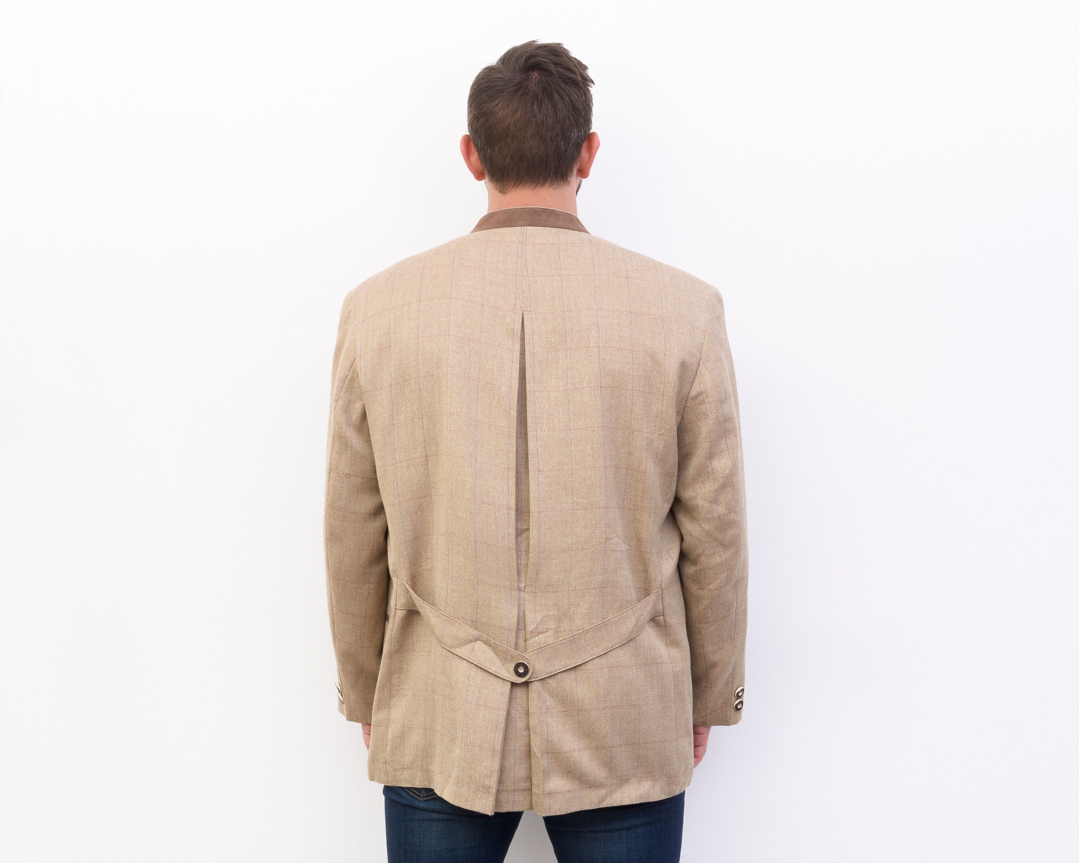 Vintage ALPHORN Trachten UK 46 Wool Blazer EU 56 Jacket 2XL Top Size 46R - 6 Thumbnail