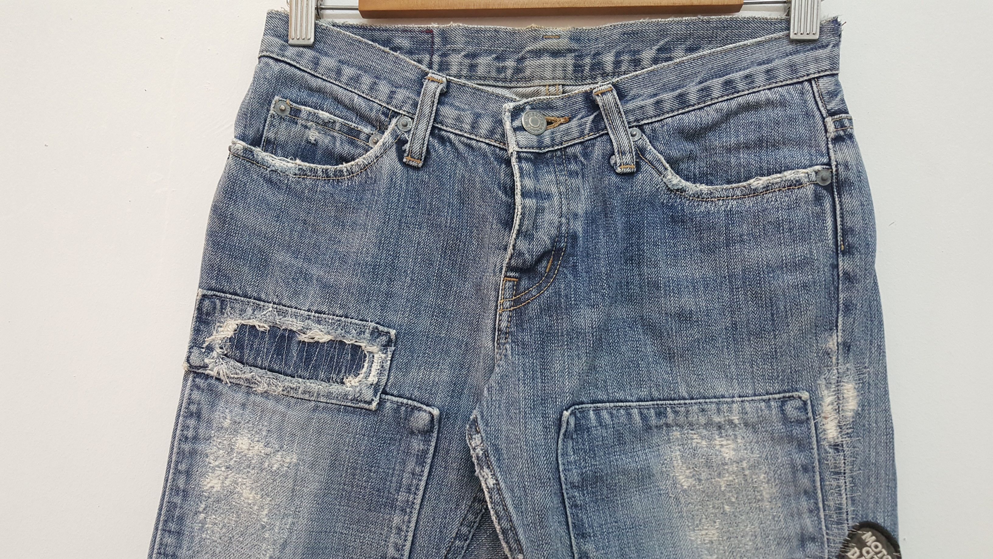 Hysteric Glamour GRAIL 🔥 RARE HG KINKY JEANS PATCHWORK Size US 29 - 7 Thumbnail