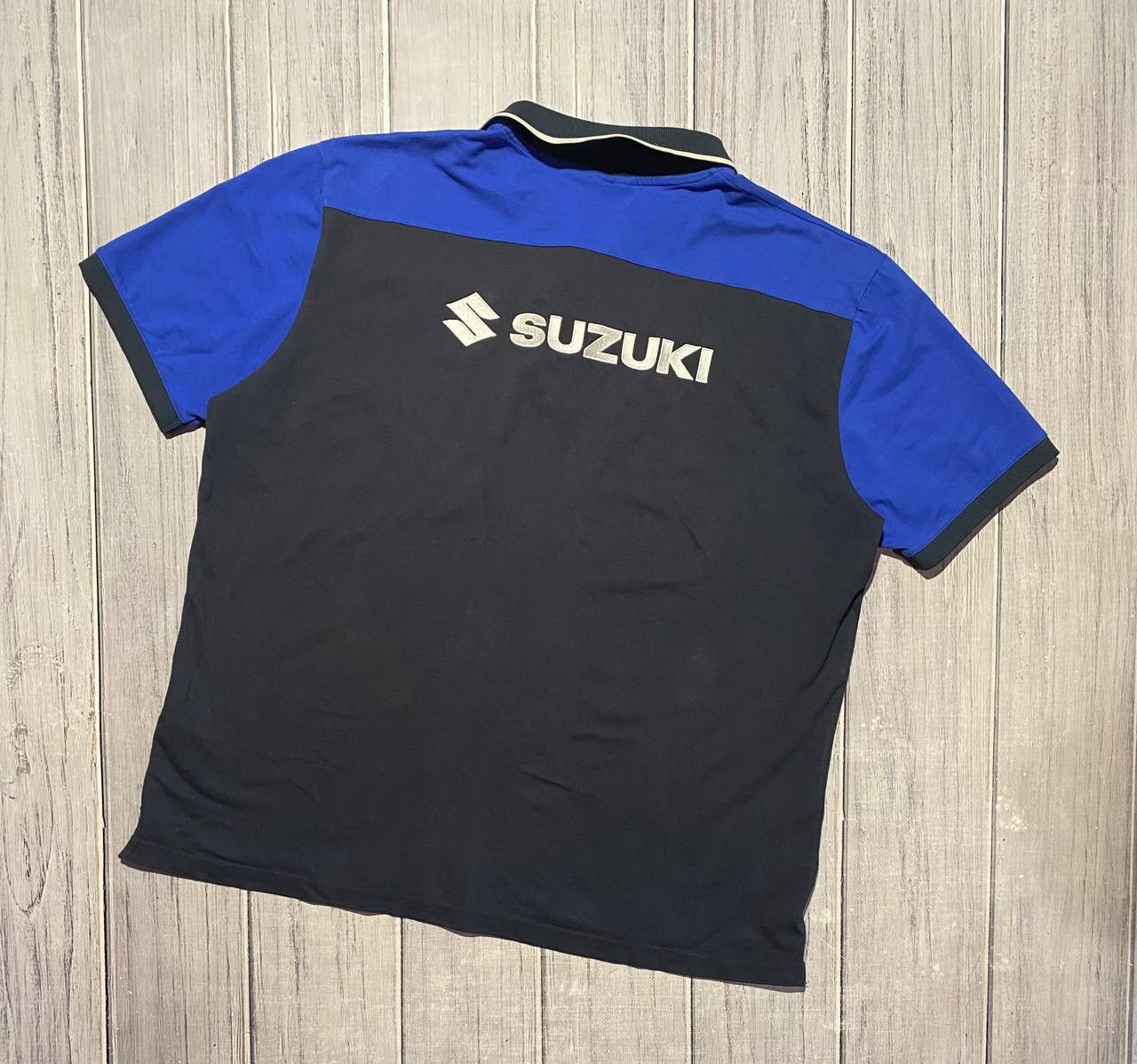 Vintage Vintage Suzuki Racing Polo Shirt Motorcycle 00s Size US XXL / EU 58 / 5 - 1 Thumbnail