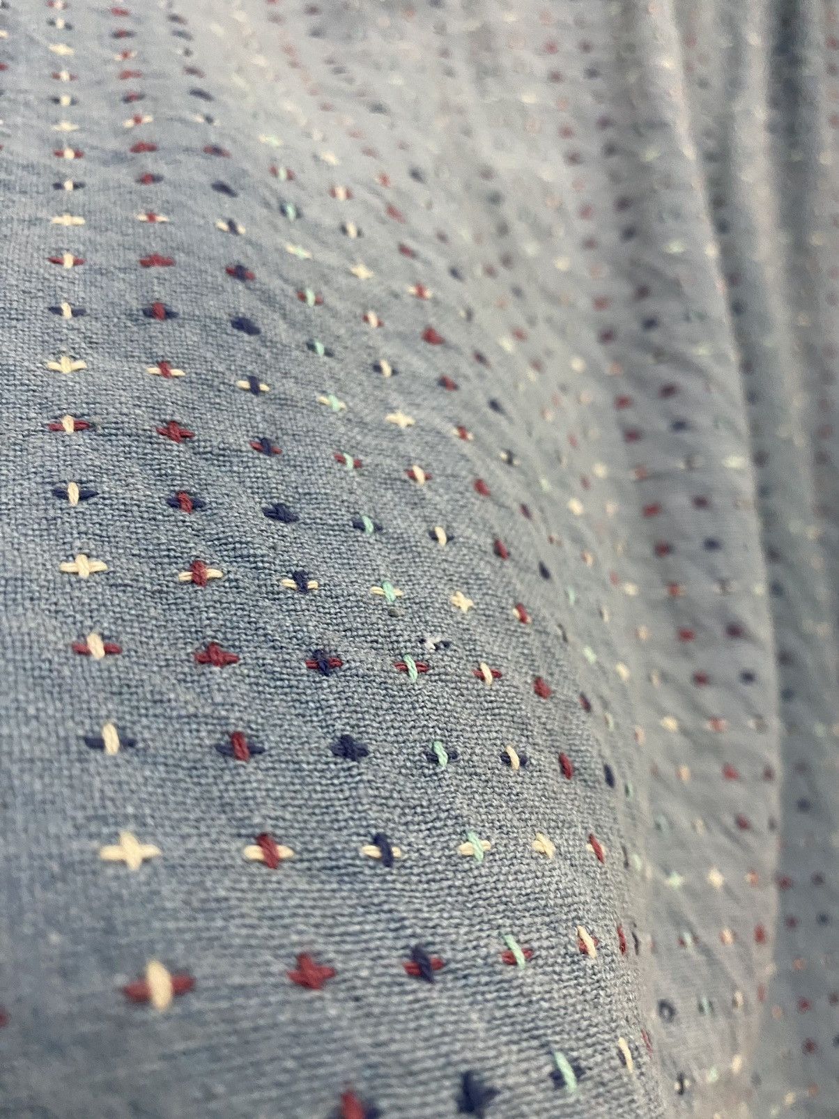 Gotcha × Japanese Brand × Vintage Vintage Gotcha Sashiko Stitched Rare Buttons Shirt Size US L / EU 52-54 / 3 - 7 Thumbnail