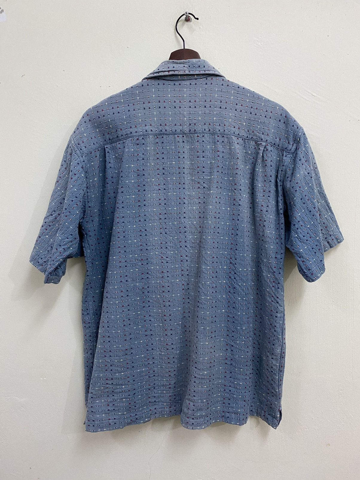 Gotcha × Japanese Brand × Vintage Vintage Gotcha Sashiko Stitched Rare Buttons Shirt Size US L / EU 52-54 / 3 - 6 Thumbnail