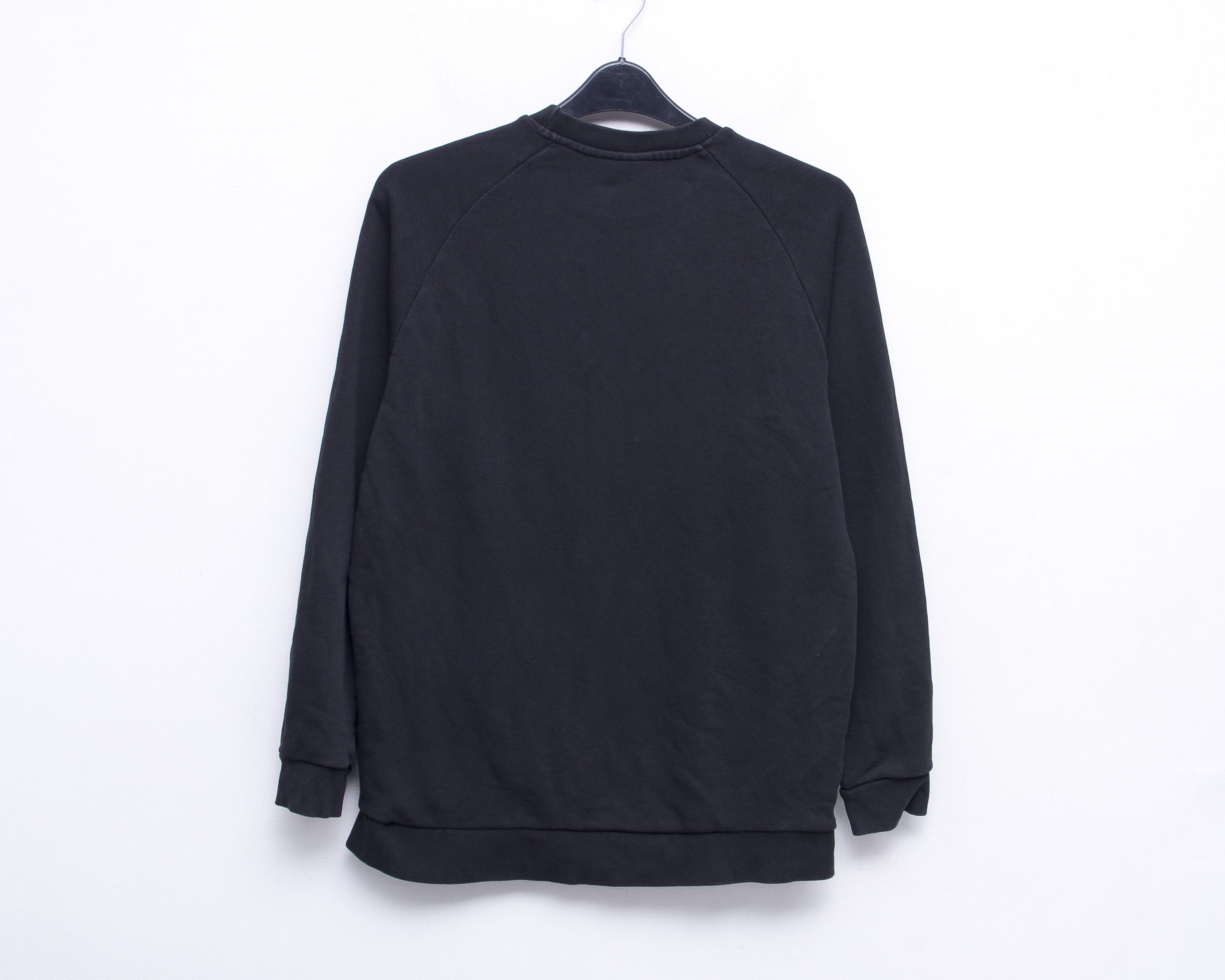 Adidas Womens M Jumper Pullover Sweatshirt DE 38 Logo Black UK 12 Size M / US 6-8 / IT 42-44 - 3 Thumbnail