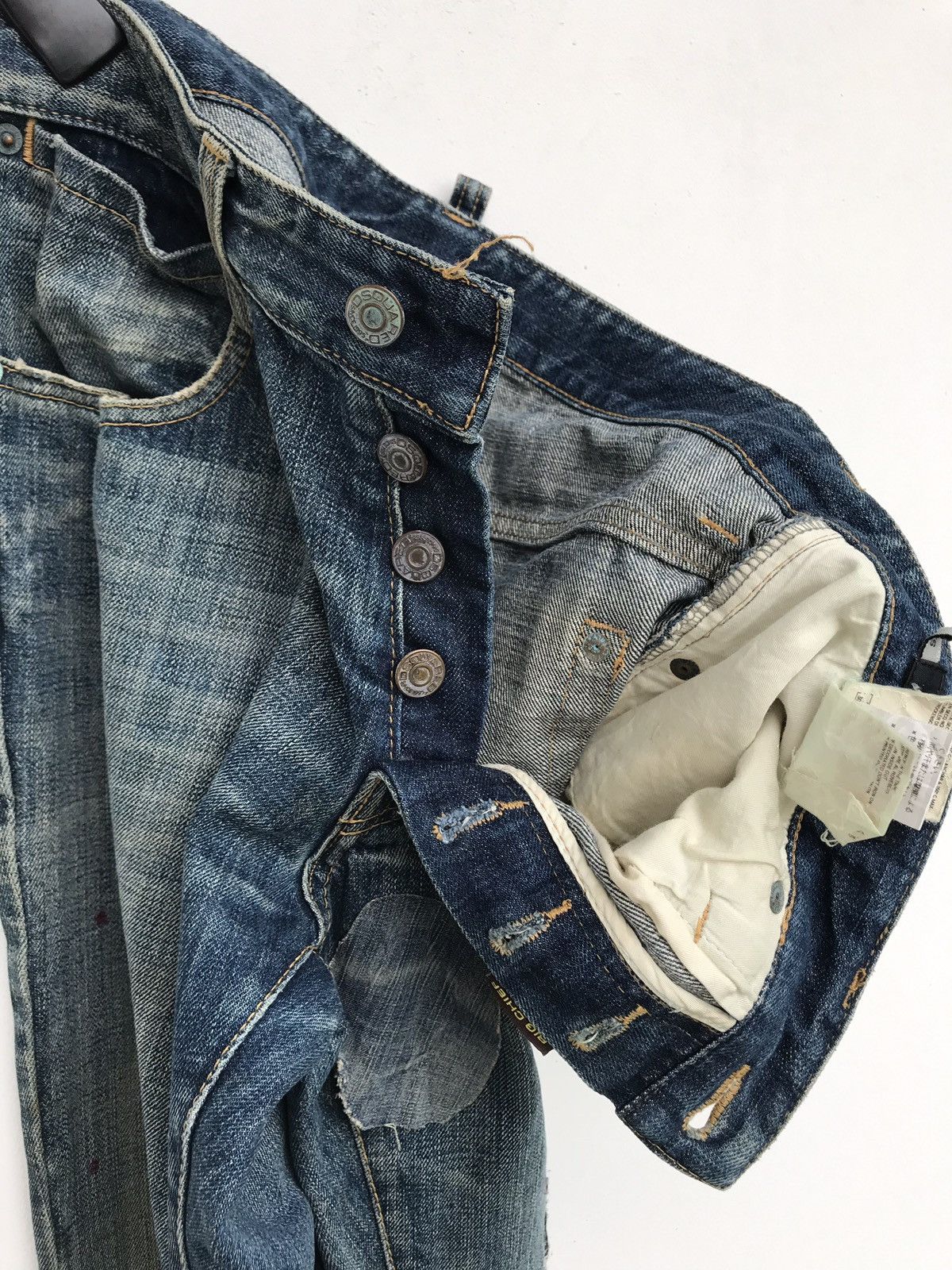 Dsquared2 Dsquared2 Italy Bleach Distressed Denim Pants Size US 33 - 12 Thumbnail