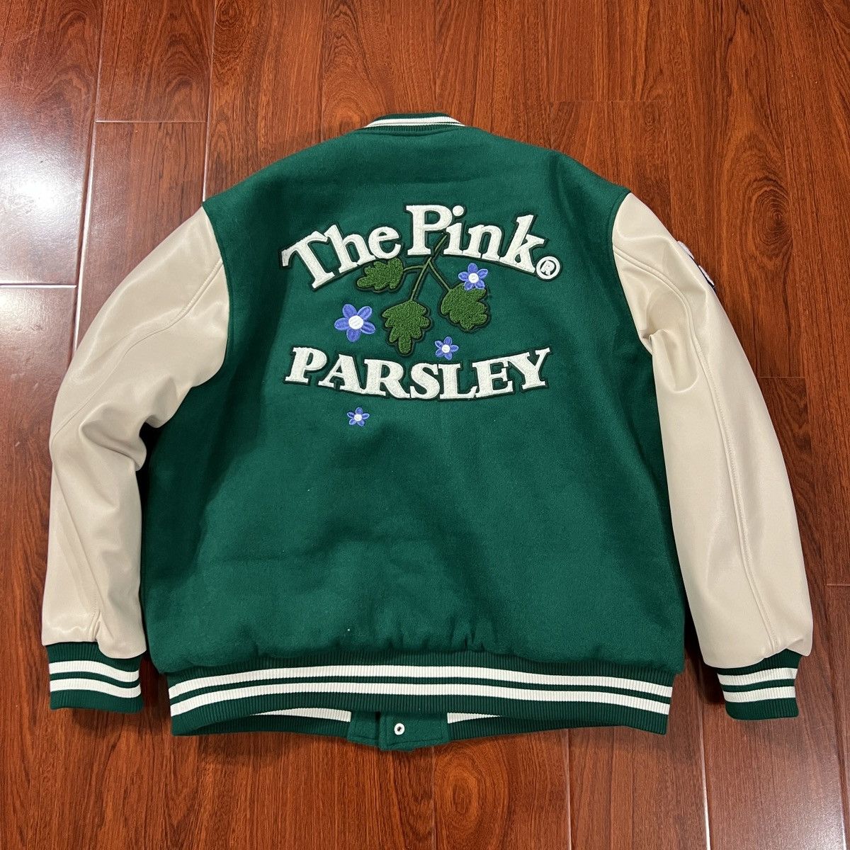 Vandy The Pink Vandy The Pink Parsley Varsity Jacket | Grailed