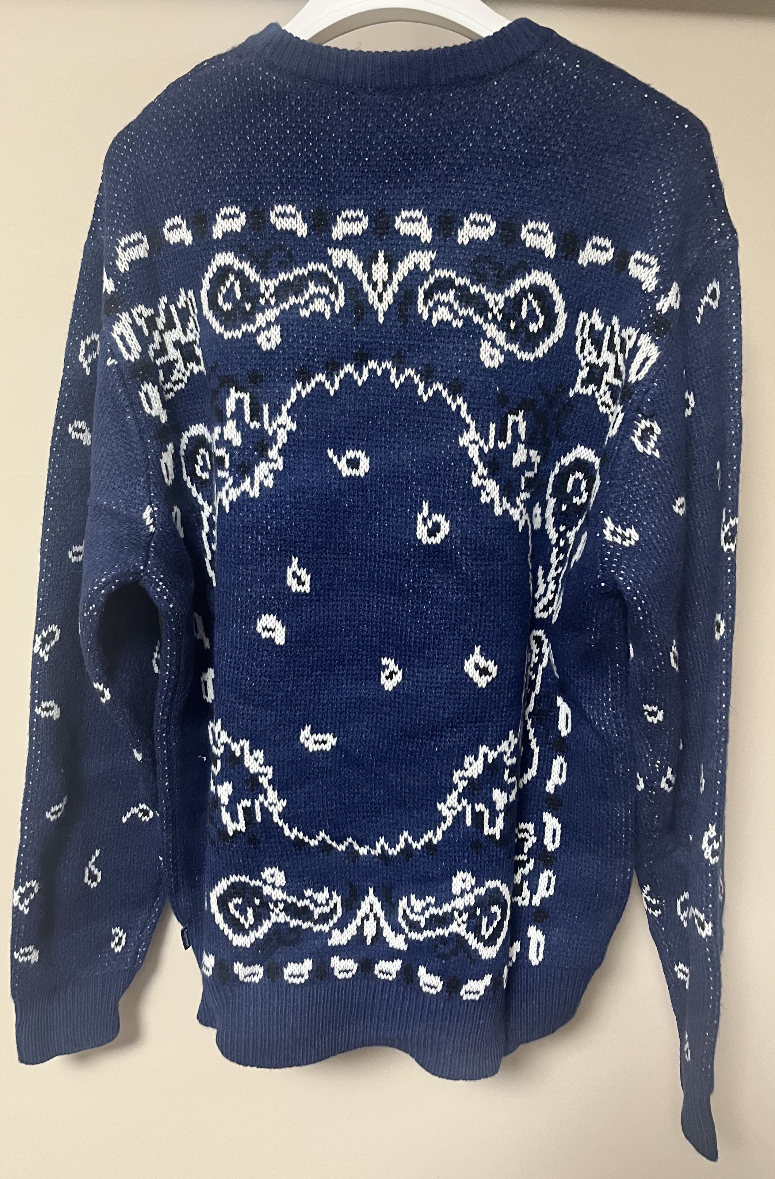 Supreme Supreme Bandana Paisley Sweater | Grailed