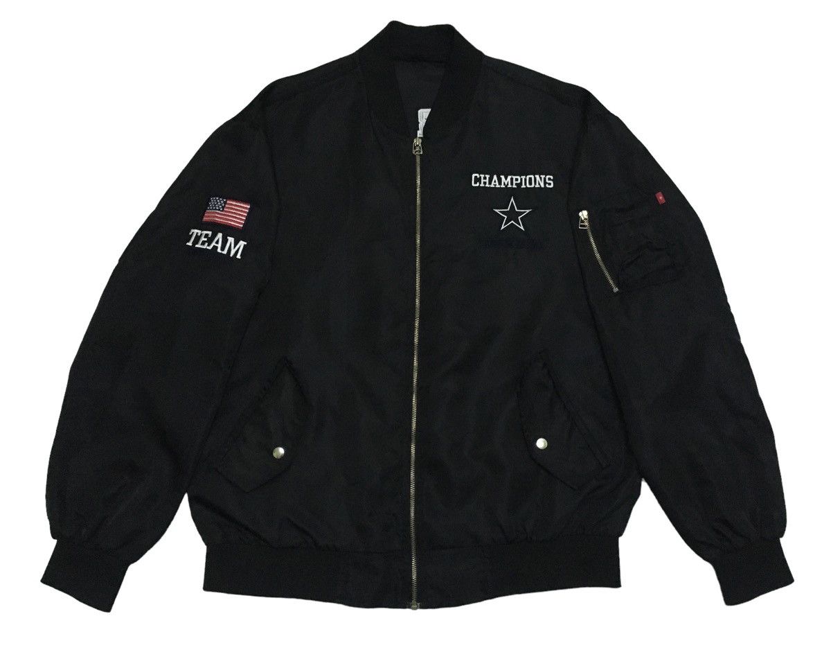 Japanese Brand × Vintage Rare Design Vintags Brand Super Bowl Bomber Jacket 2000s Size US XL / EU 56 / 4 - 1 Thumbnail