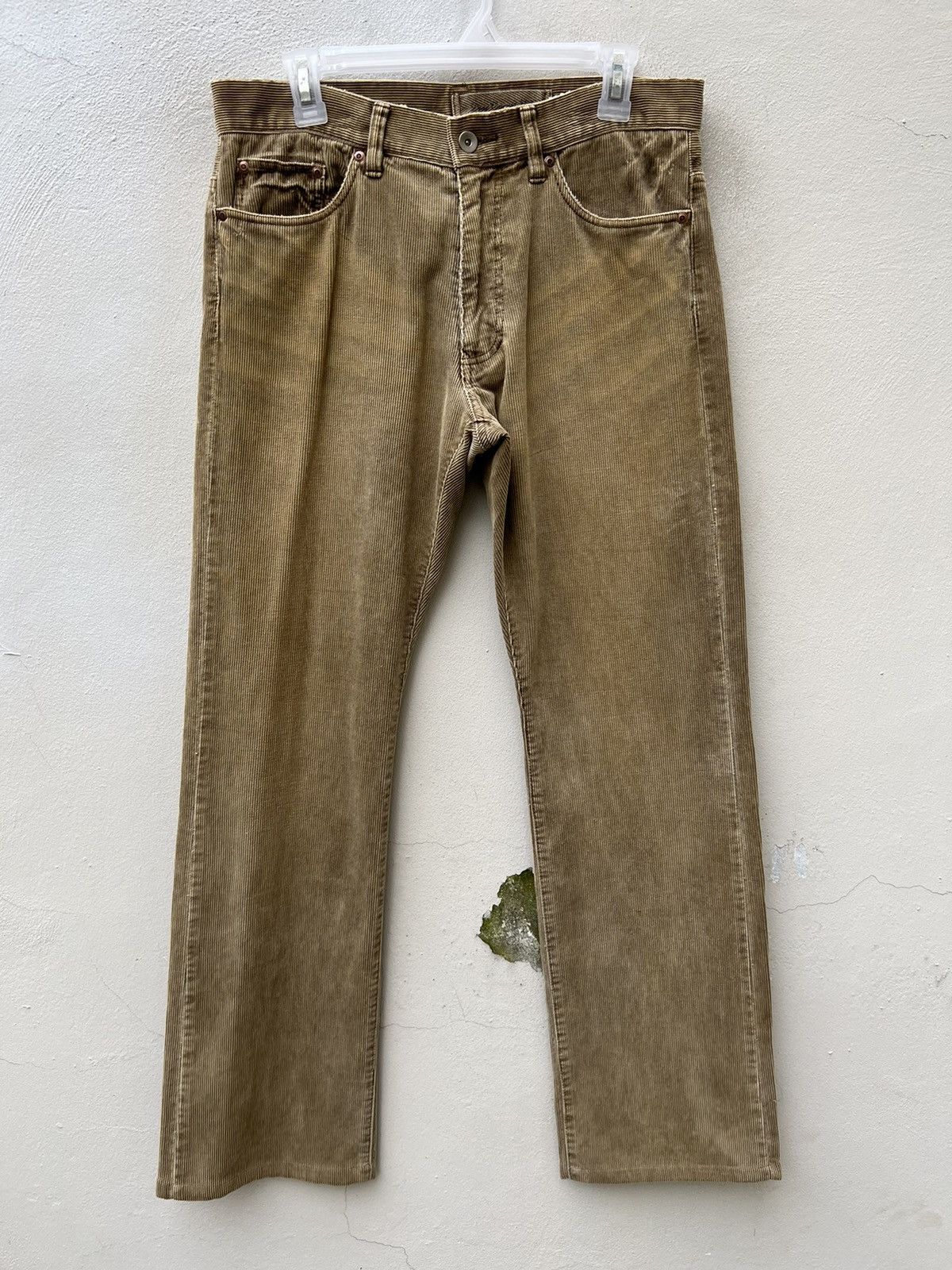 Vintage Deux Concept Labo Japan Mud Wash Cord Flare Jeans Size US 31 - 6 Thumbnail