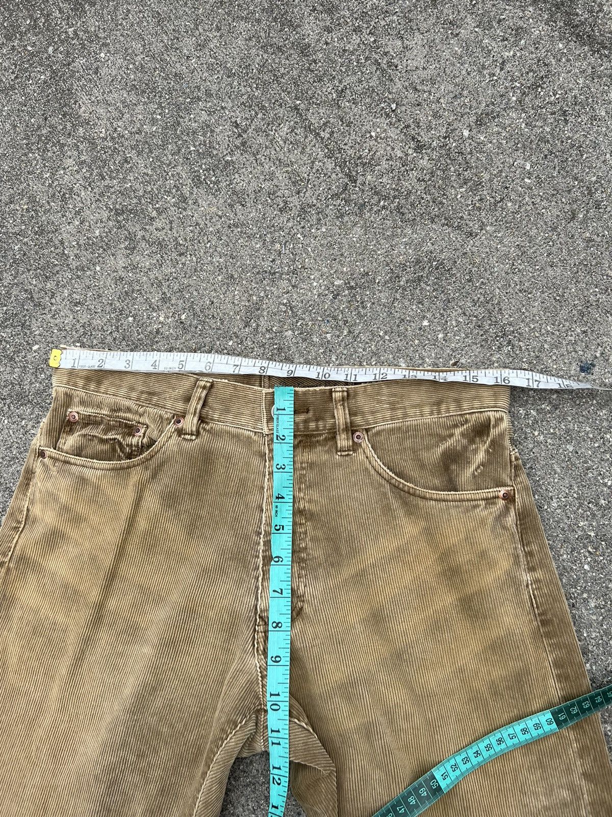 Vintage Deux Concept Labo Japan Mud Wash Cord Flare Jeans Size US 31 - 2 Thumbnail