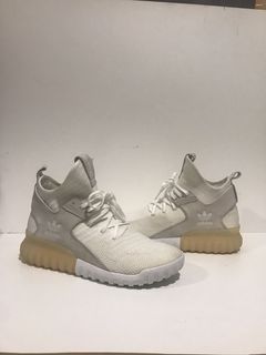 Adidas tubular x primeknit white clearance tan