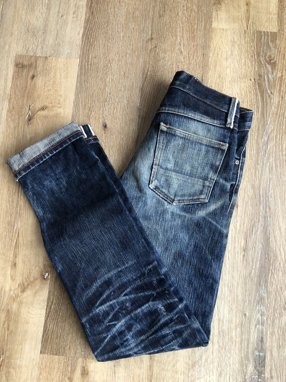 Gustin Repaired HEAVY Faded Gustin Selvedge Denim sz30 | Grailed