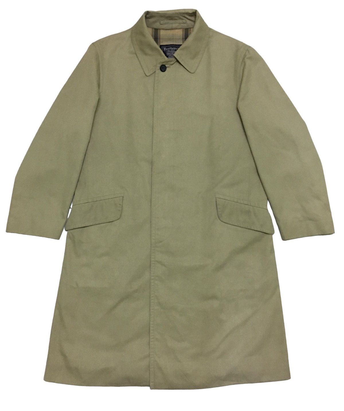 Burberry × Burberry Prorsum Rare Design Vintage Burberry's Nova Check Trench Coat 1990s Size US M / EU 48-50 / 2 - 2 Thumbnail