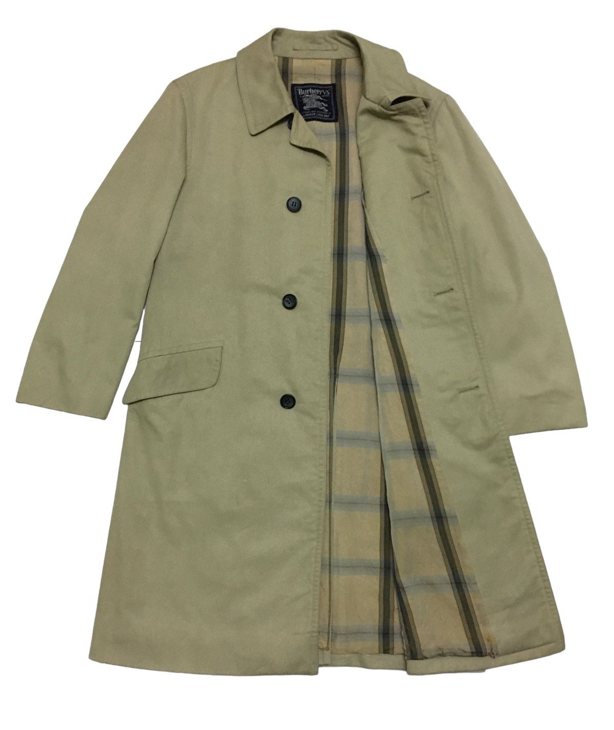 Burberry Prorsum Vintage Burberrys Trench Coat Nova check Made in