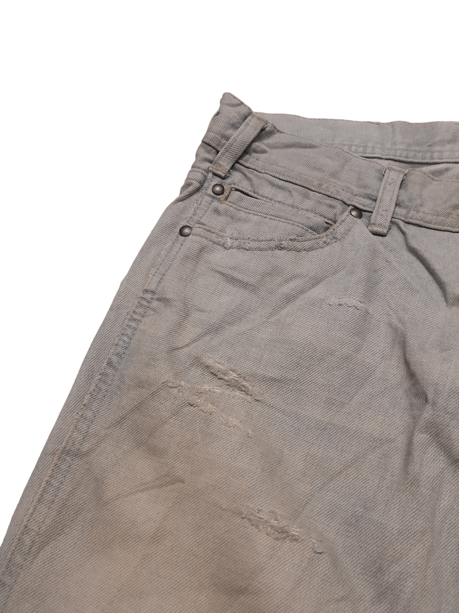 5351 POUR LES HOMMES 5351 Pour Les Hommes Distressed Denim Japan (E485) Size US 31 - 6 Thumbnail
