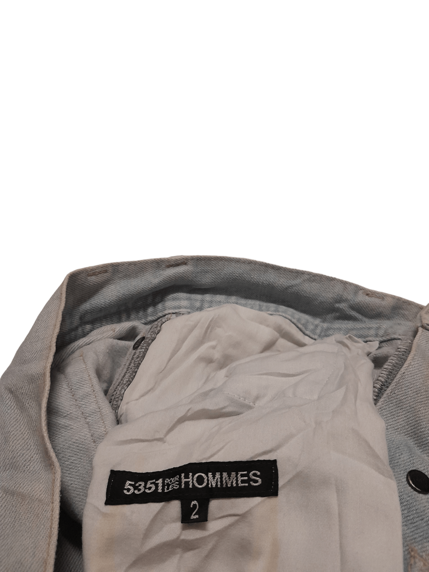 5351 POUR LES HOMMES 5351 Pour Les Hommes Distressed Denim Japan (E485) Size US 31 - 9 Thumbnail