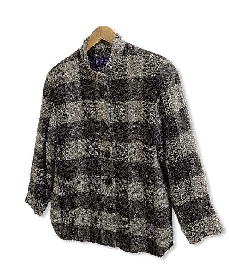 Designer Mariano rubinaacci italy wool jacket bottom up Size US M / EU 48-50 / 2 - 3 Thumbnail