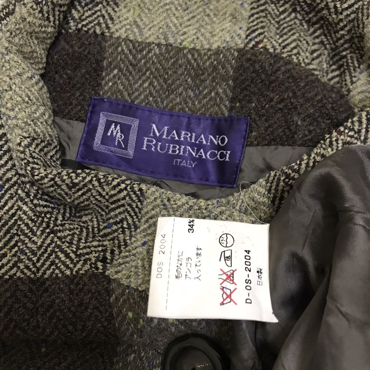 Designer Mariano rubinaacci italy wool jacket bottom up Size US M / EU 48-50 / 2 - 7 Thumbnail