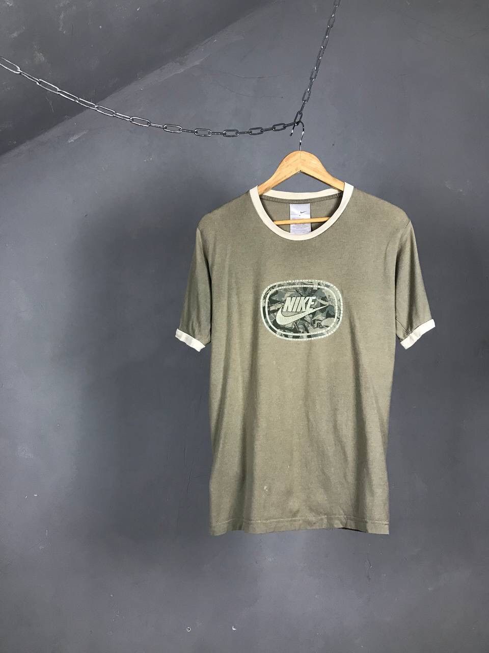 Nike × Vintage Nike swoosh streetwear vintage center logo tee Size US M / EU 48-50 / 2 - 1 Thumbnail