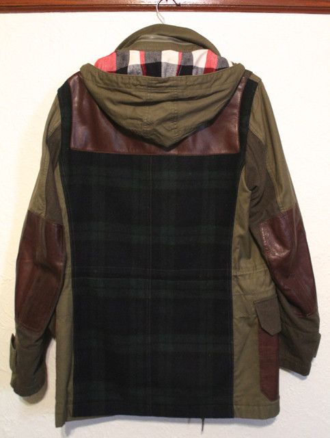 Junya Watanabe FW11 Wool leather plaid coat Size US M / EU 48-50 / 2 - 4 Thumbnail