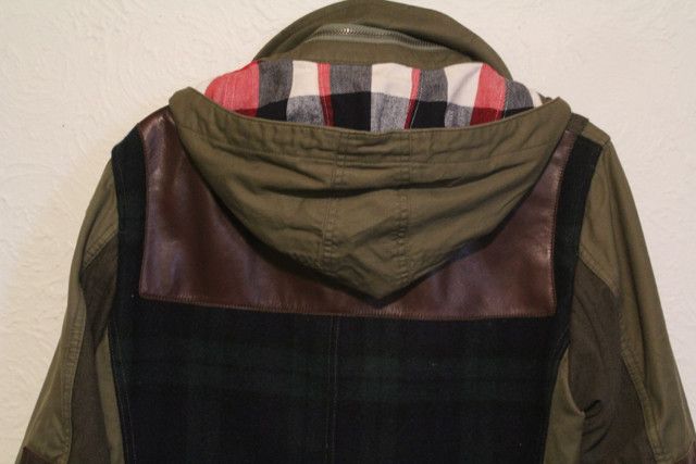 Junya Watanabe FW11 Wool leather plaid coat Size US M / EU 48-50 / 2 - 6 Preview