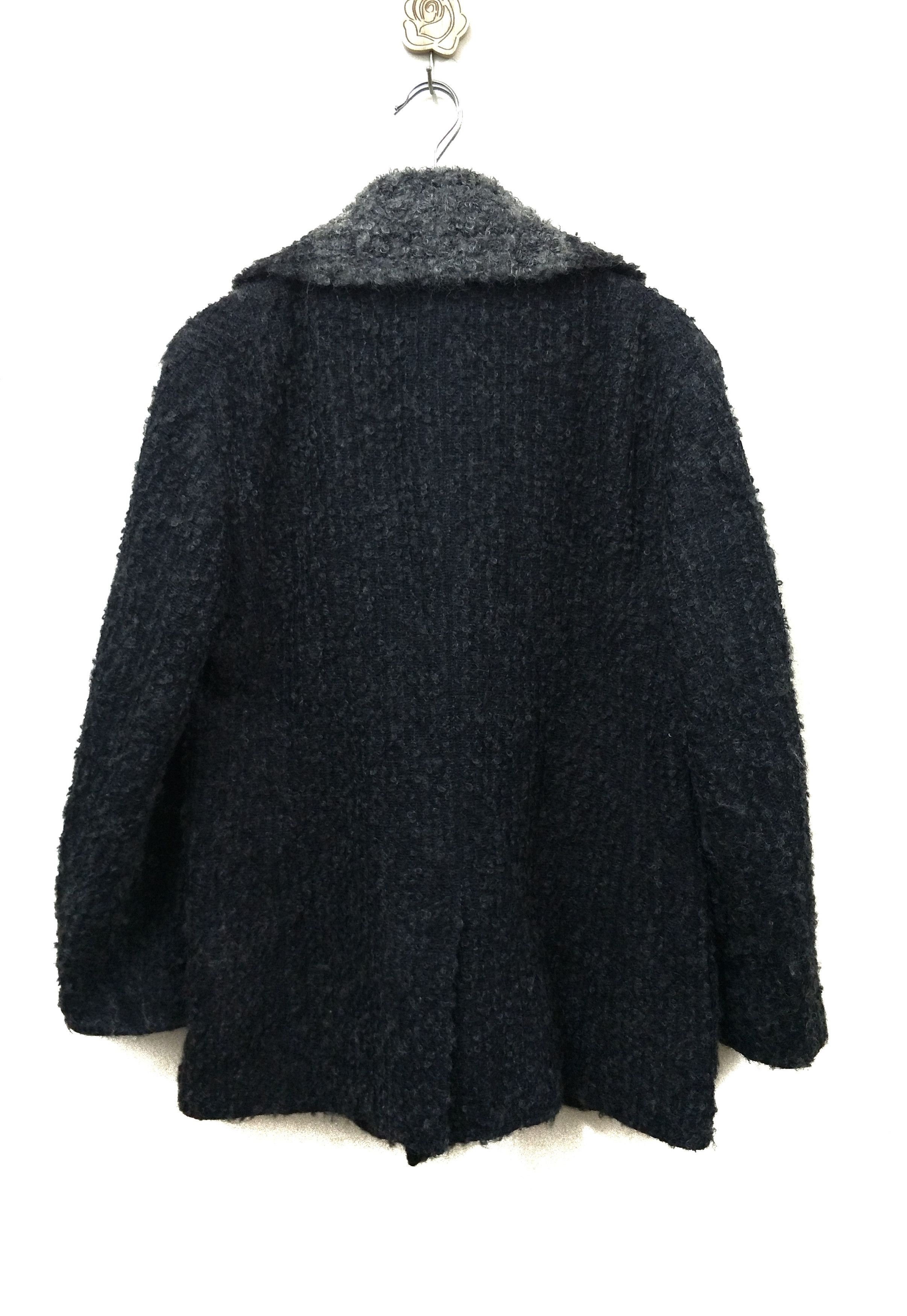 Issey Miyake Issey Miyake Mohair Hairy Double Breasted Coat Vintage Size US M / EU 48-50 / 2 - 2 Thumbnail