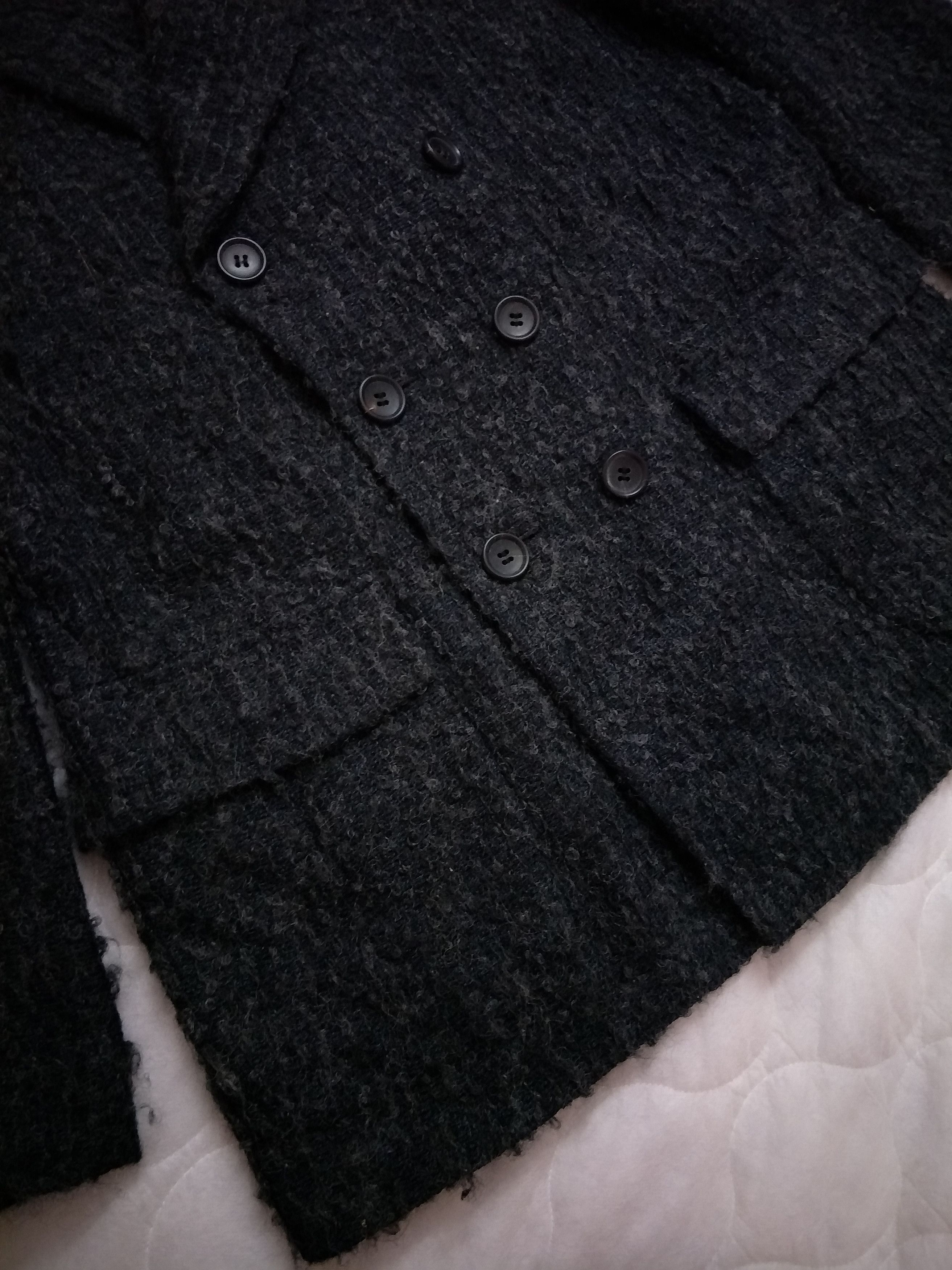 Issey Miyake Issey Miyake Mohair Hairy Double Breasted Coat Vintage Size US M / EU 48-50 / 2 - 7 Thumbnail