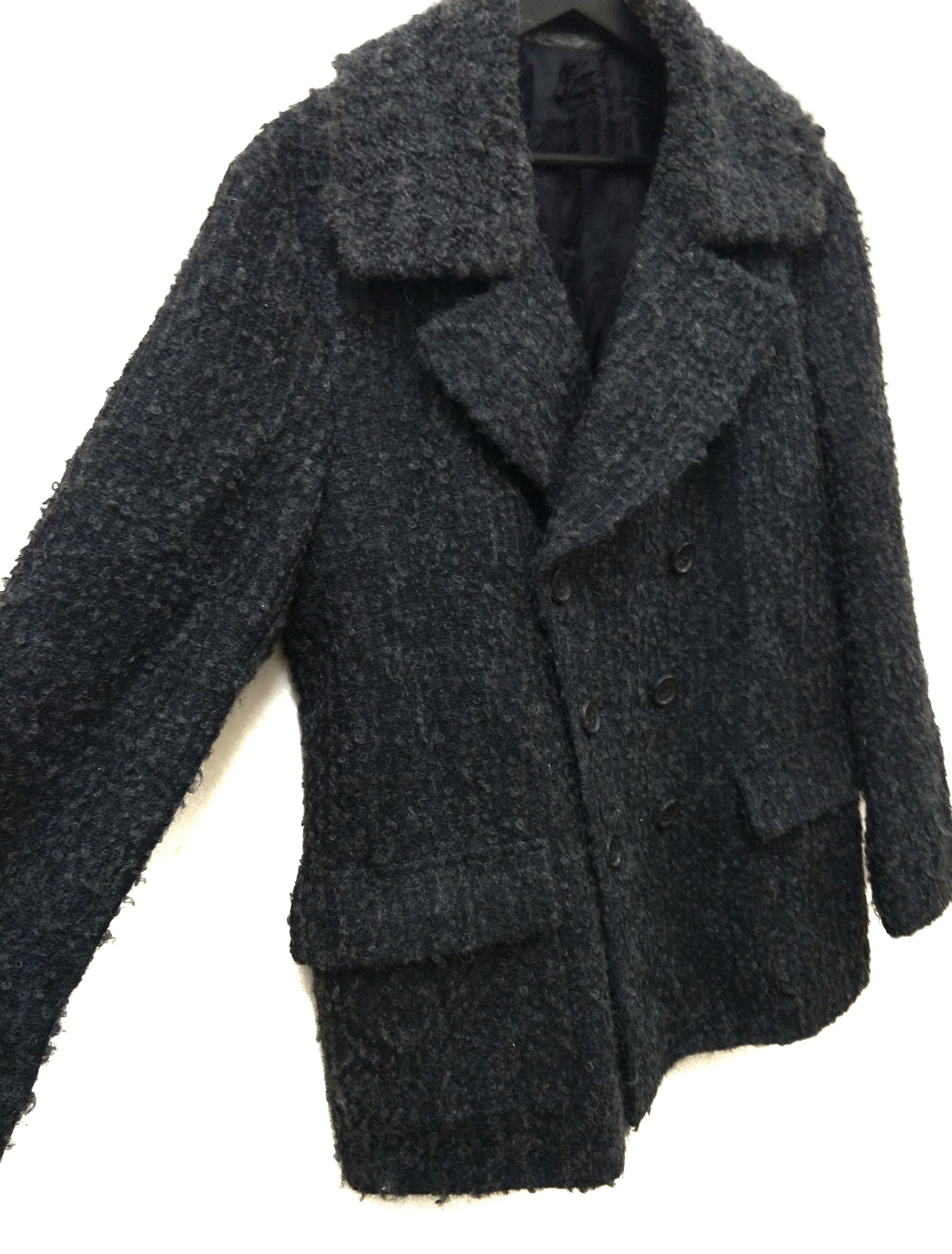 Issey Miyake Issey Miyake Mohair Hairy Double Breasted Coat Vintage Size US M / EU 48-50 / 2 - 8 Thumbnail