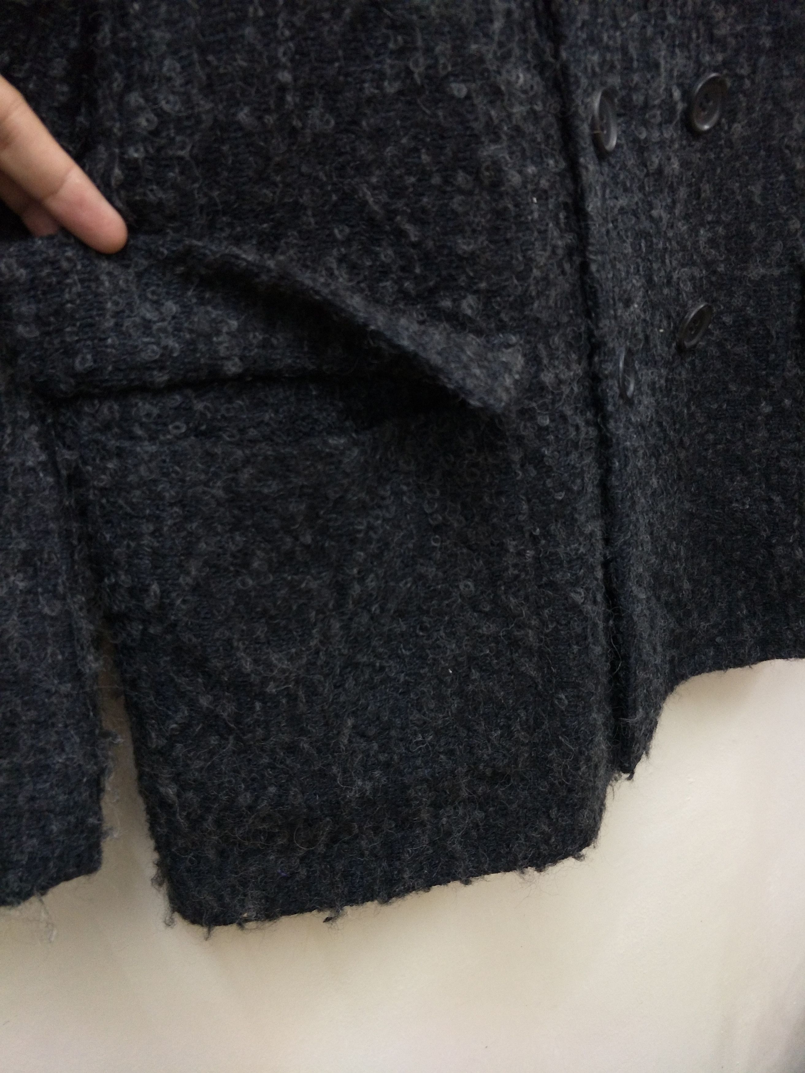 Issey Miyake Issey Miyake Mohair Hairy Double Breasted Coat Vintage Size US M / EU 48-50 / 2 - 4 Thumbnail