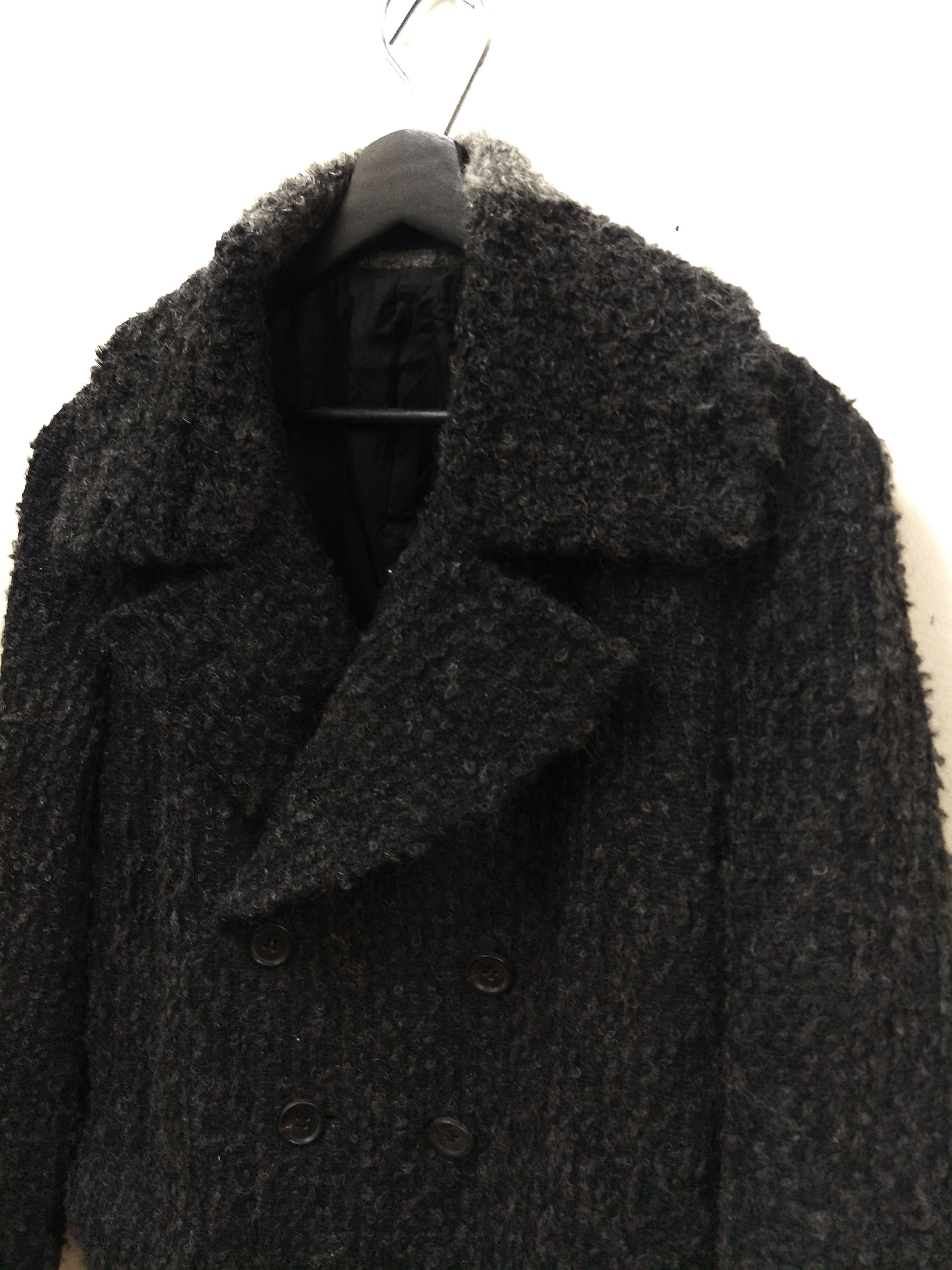 Issey Miyake Issey Miyake Mohair Hairy Double Breasted Coat Vintage Size US M / EU 48-50 / 2 - 3 Thumbnail