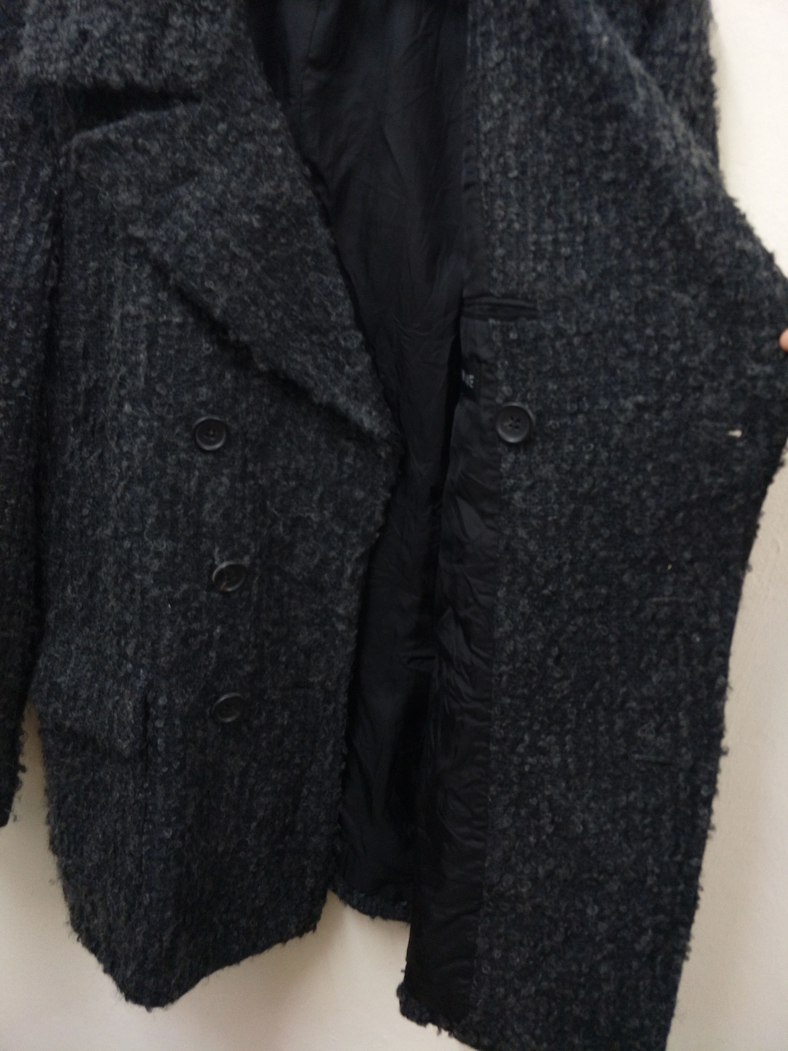 Issey Miyake Issey Miyake Mohair Hairy Double Breasted Coat Vintage Size US M / EU 48-50 / 2 - 9 Thumbnail