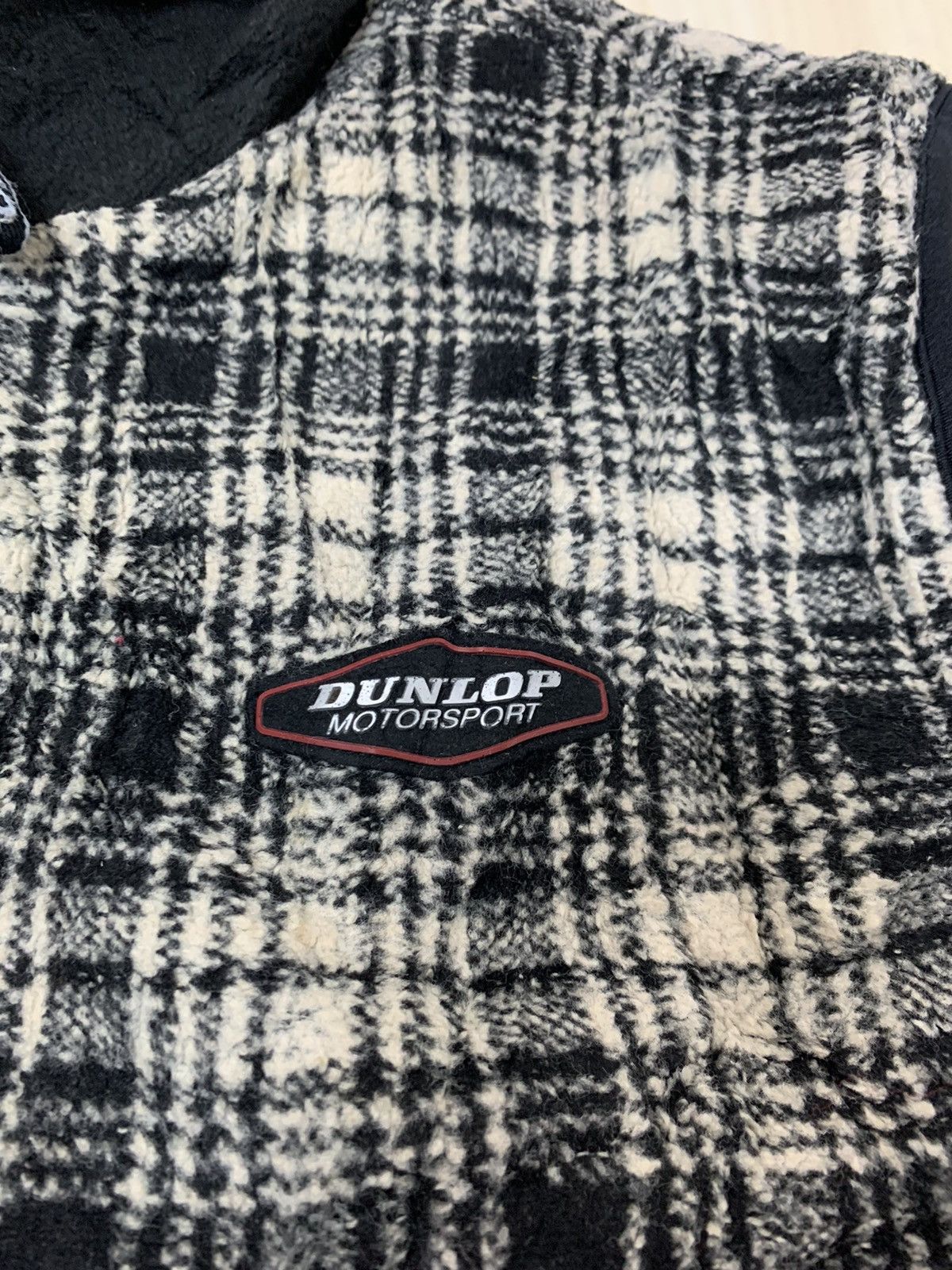 Dunlop plaid vest full zipper nice design