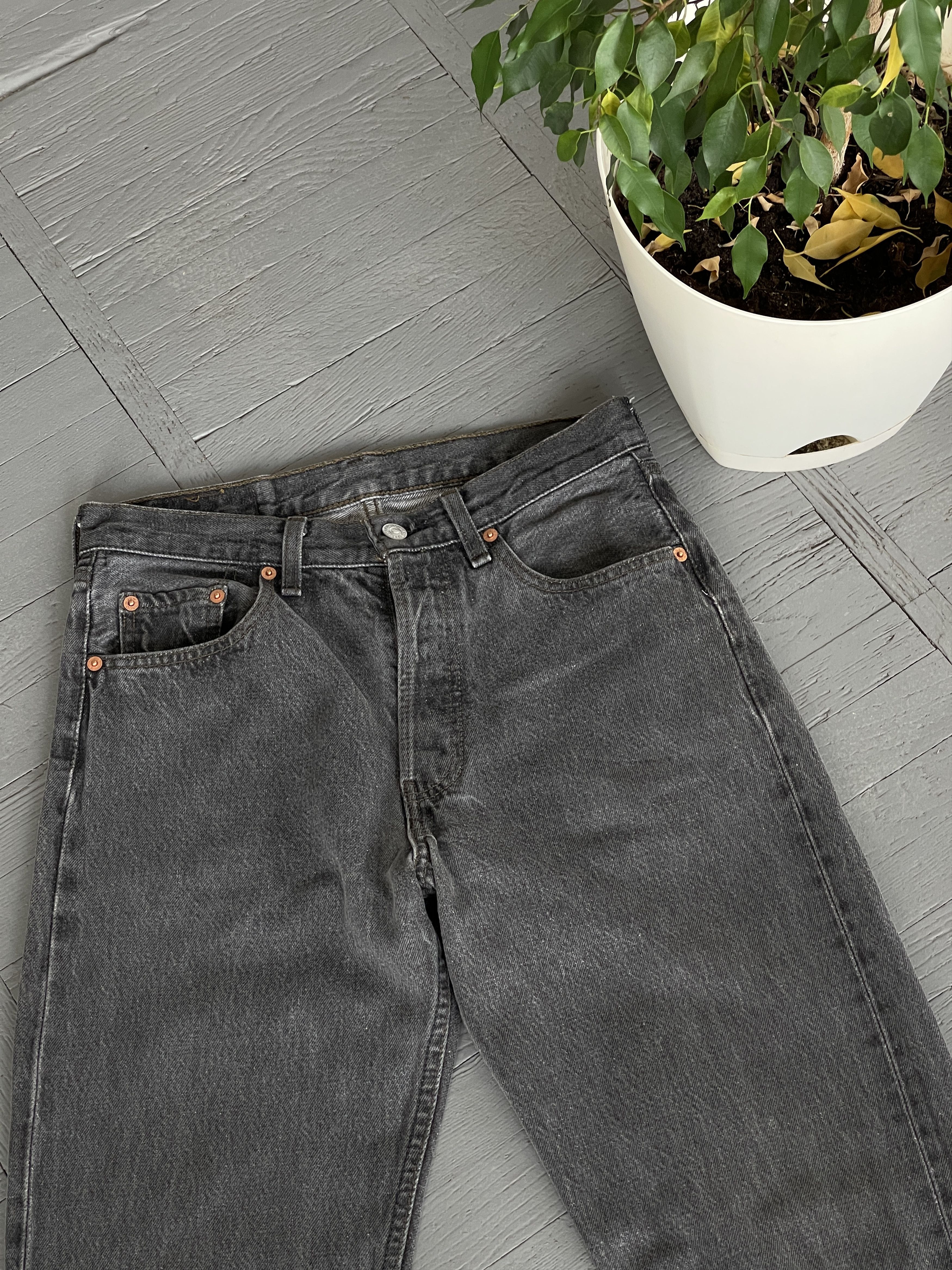 Levi's × Vintage Vintage 90s Levi's 501 Ash Gray Denim Jeans Size US 30 / EU 46 - 5 Thumbnail