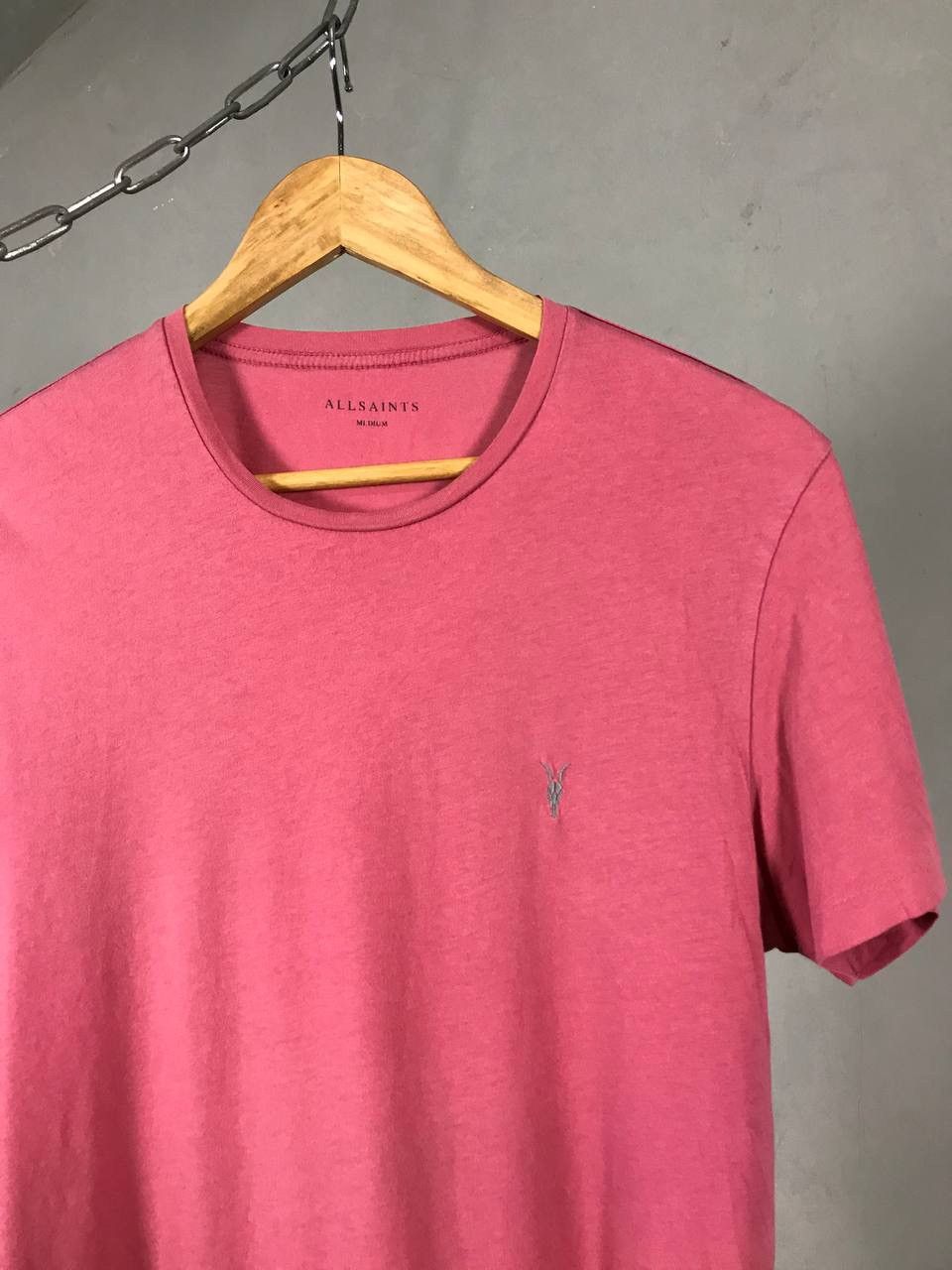 Allsaints Allsaints luxury streetwear pink tee Size US M / EU 48-50 / 2 - 2 Thumbnail