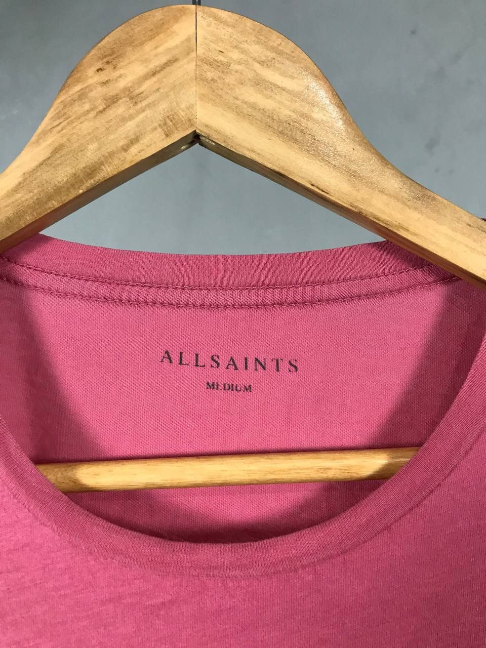Allsaints Allsaints luxury streetwear pink tee Size US M / EU 48-50 / 2 - 4 Thumbnail